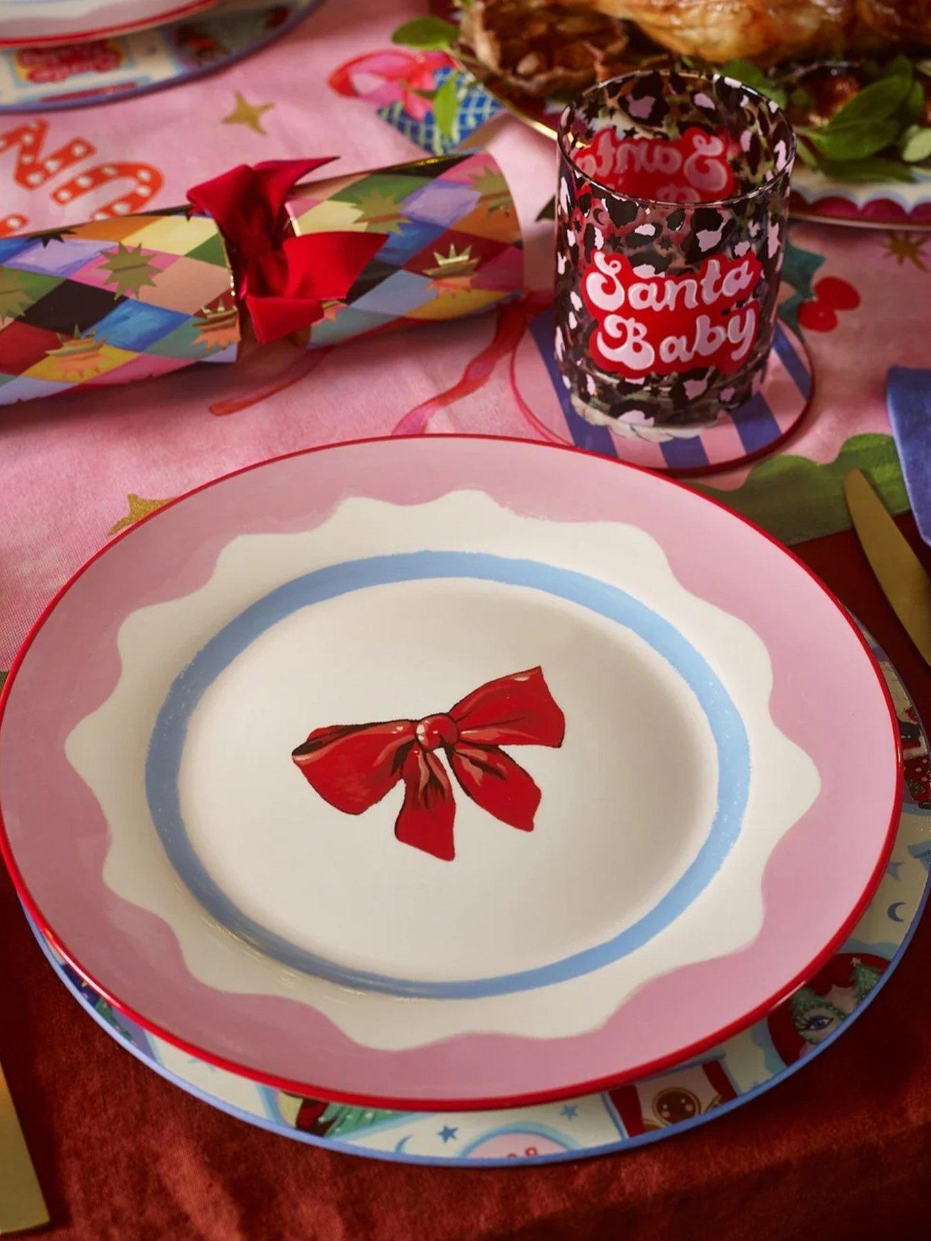 Product photograph of Eleanor Bowmer Set Of 2 Bow Dinner Plate from very.co.uk