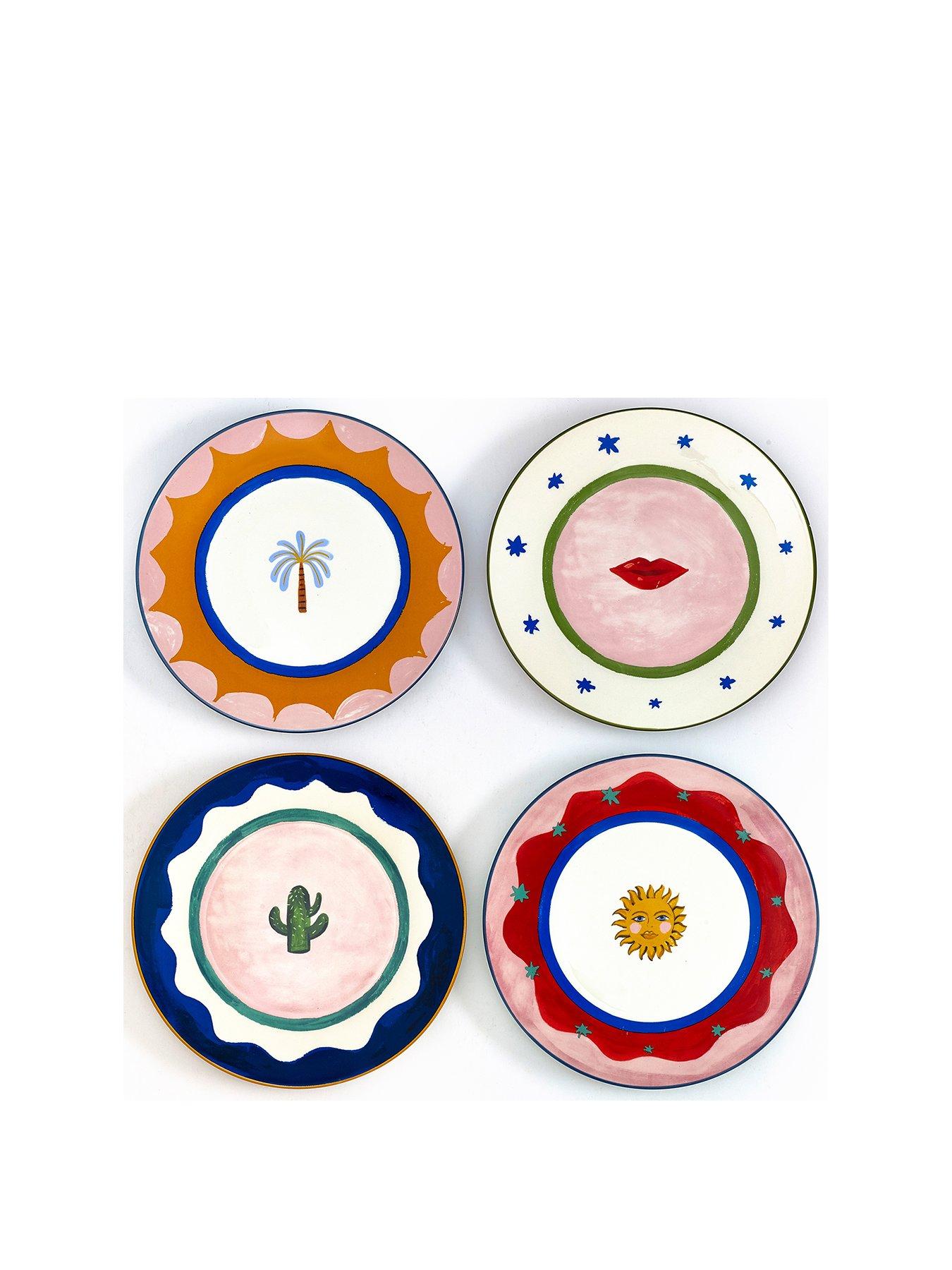 Image 2 of 3 of Eleanor Bowmer Electric Coast Set Of 4 Icon Cake Plates