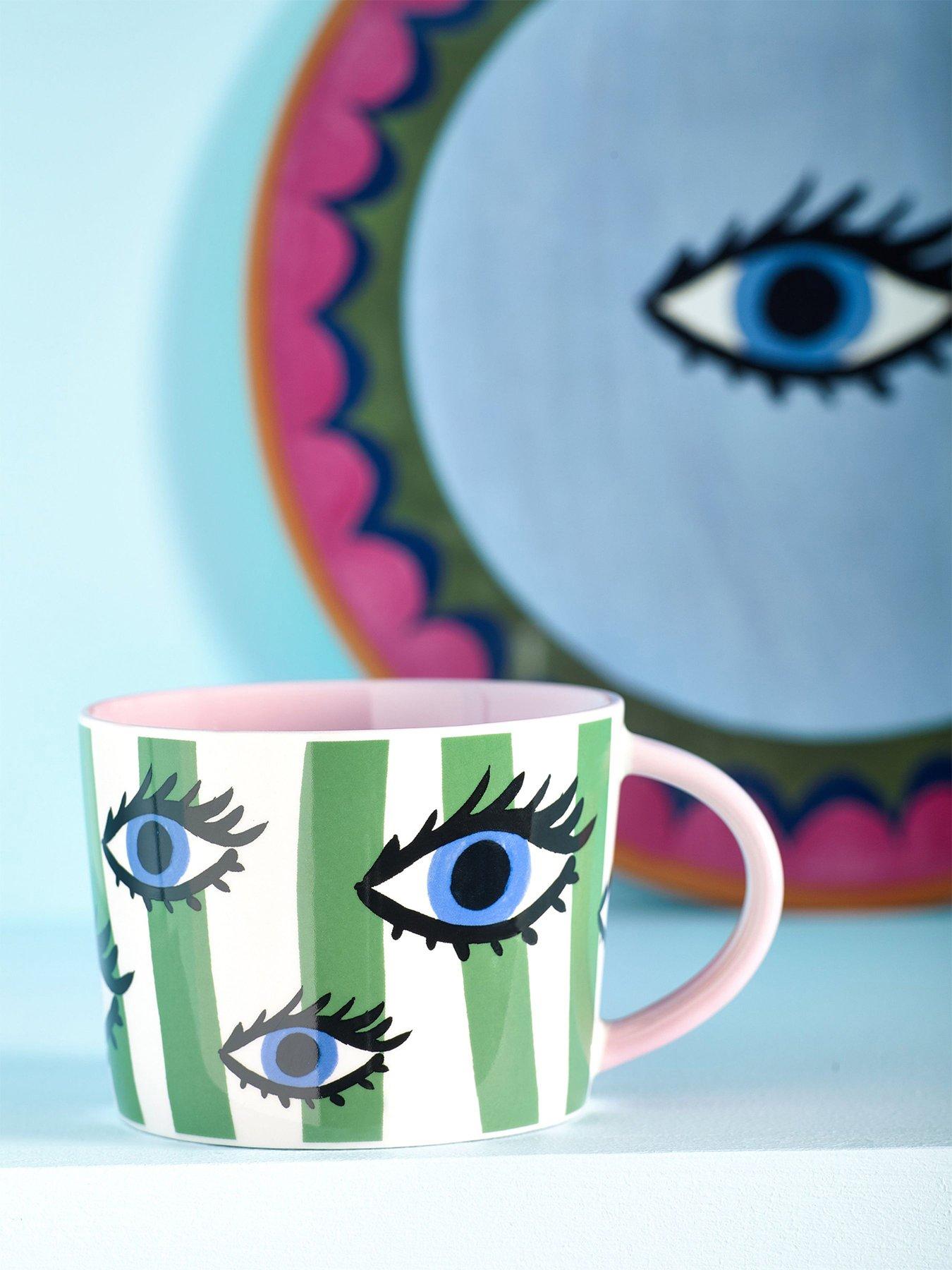 Product photograph of Eleanor Bowmer Electric Coast Set Of 2 Eye Mug from very.co.uk