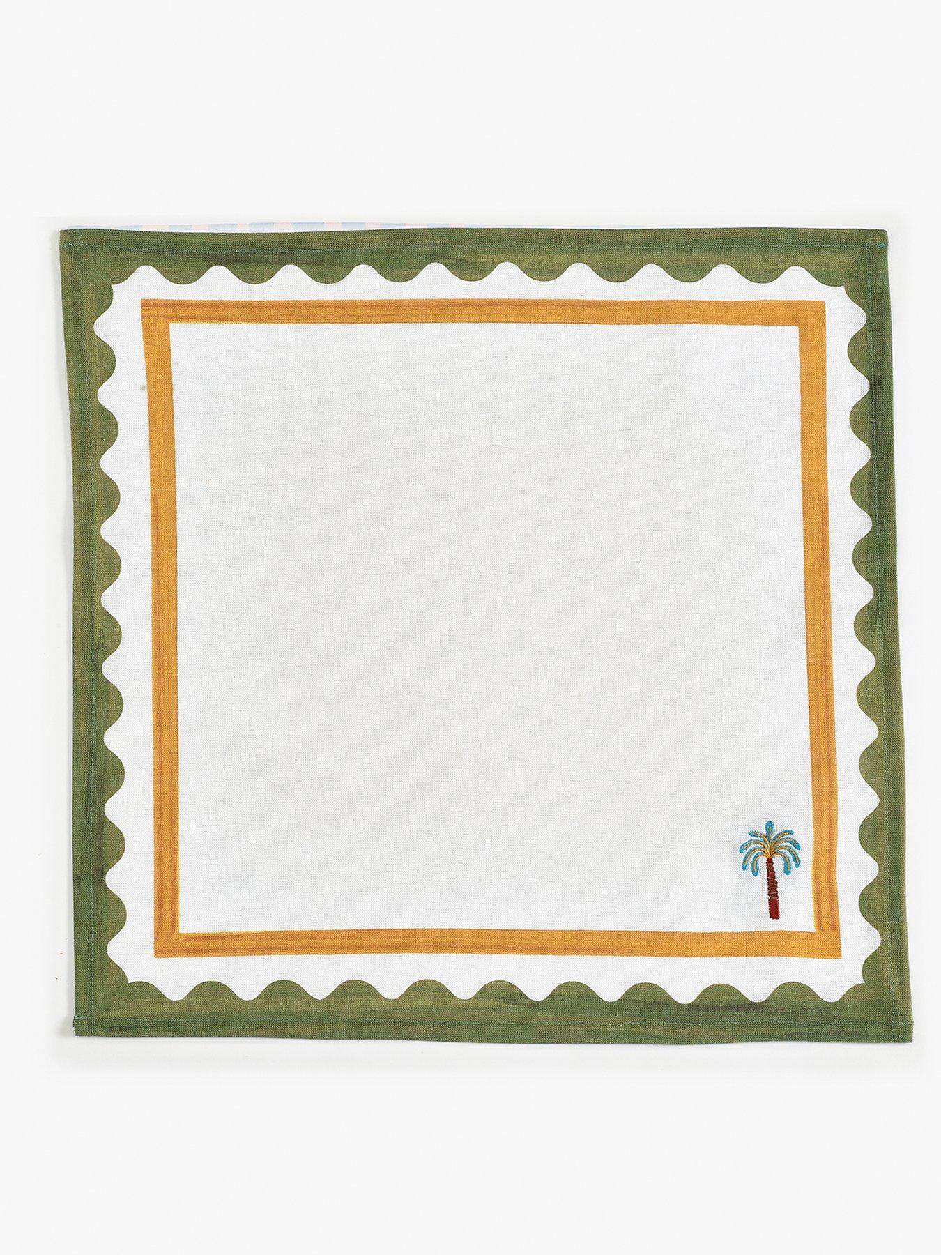 Image 4 of 6 of Eleanor Bowmer Electric Coast Set Of 4 Icon Napkins