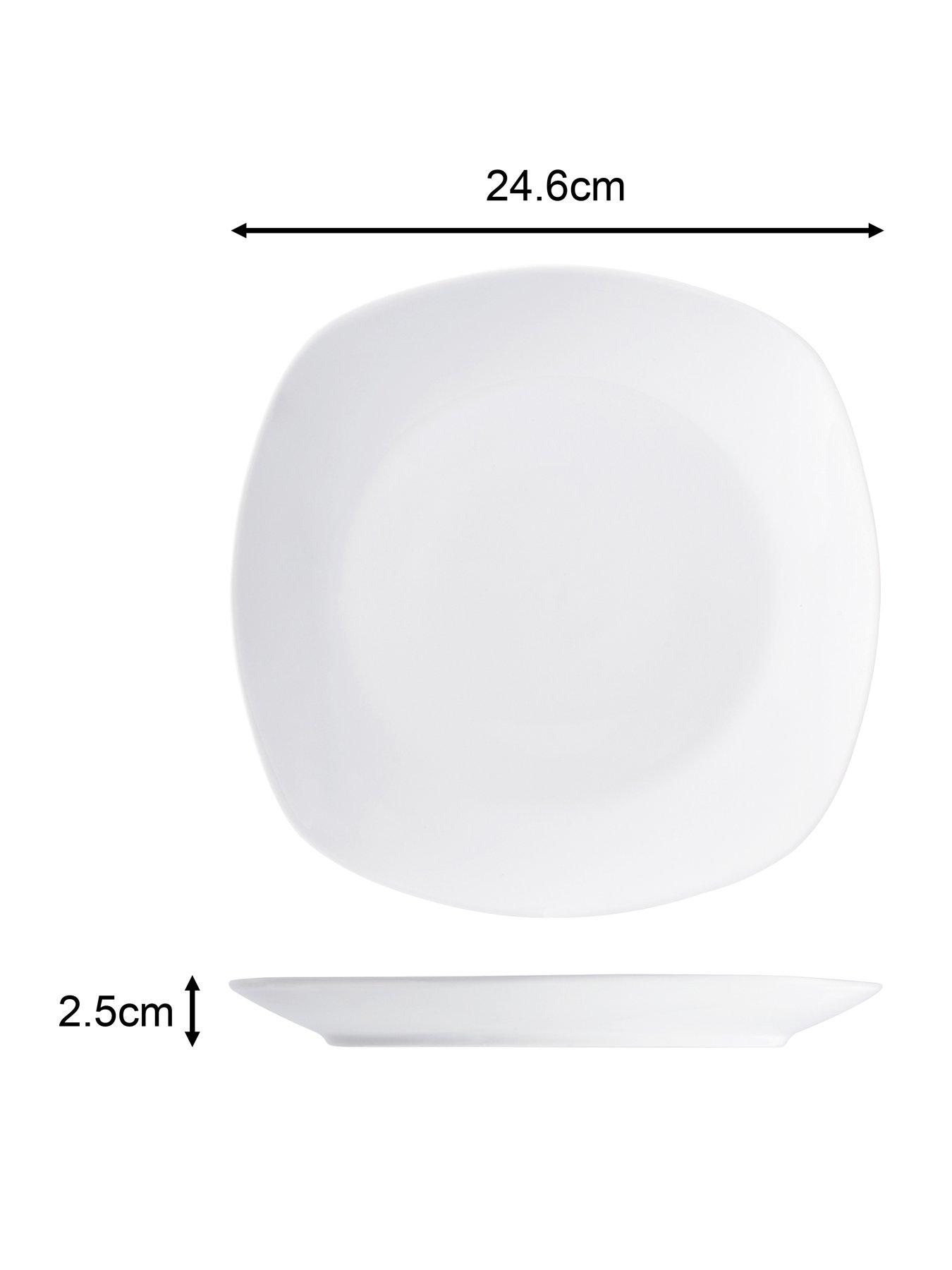 Image 4 of 7 of WATERSIDE White Square Athena 54 Piece Dinner Set