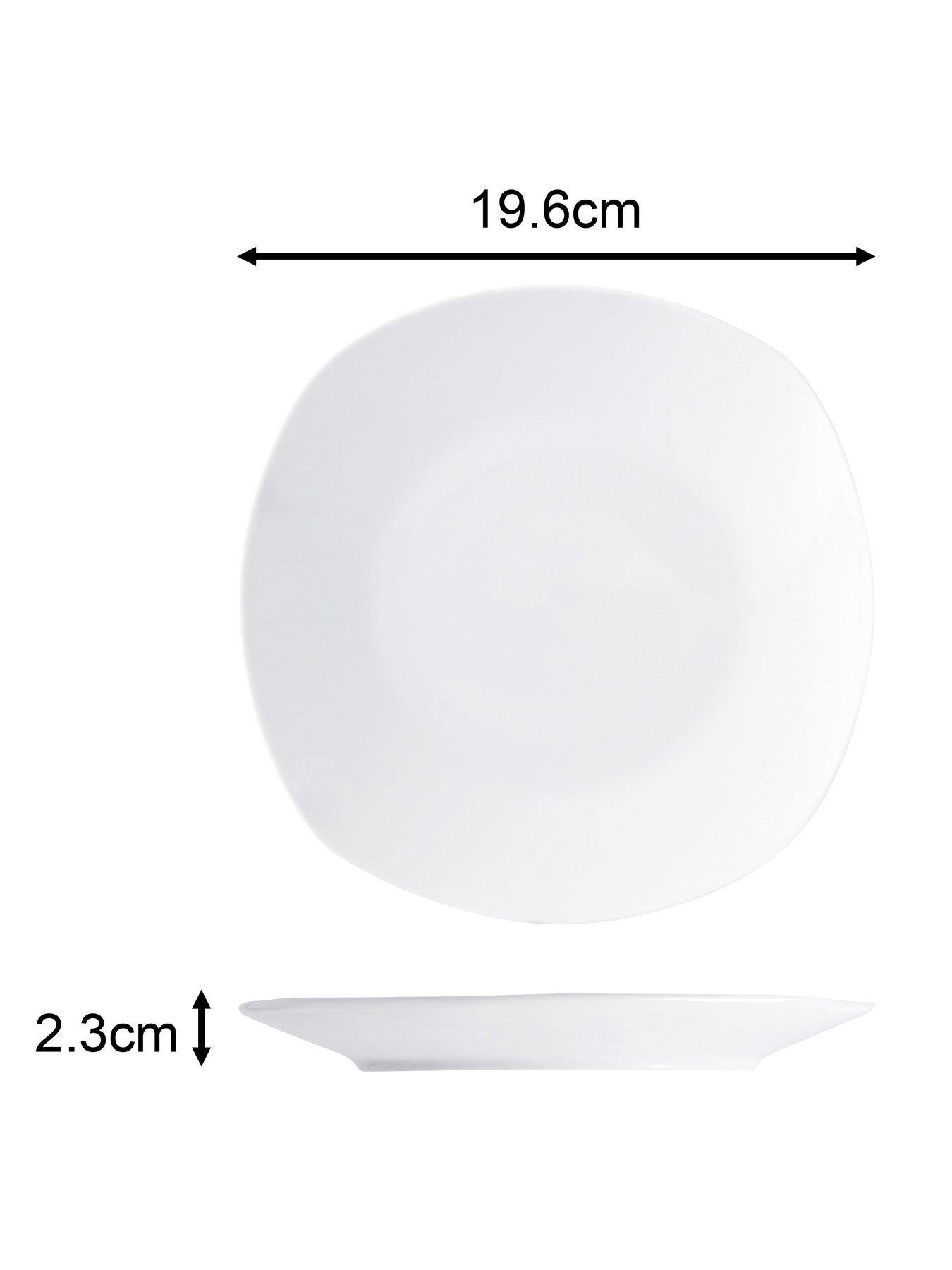 Image 5 of 7 of WATERSIDE White Square Athena 54 Piece Dinner Set
