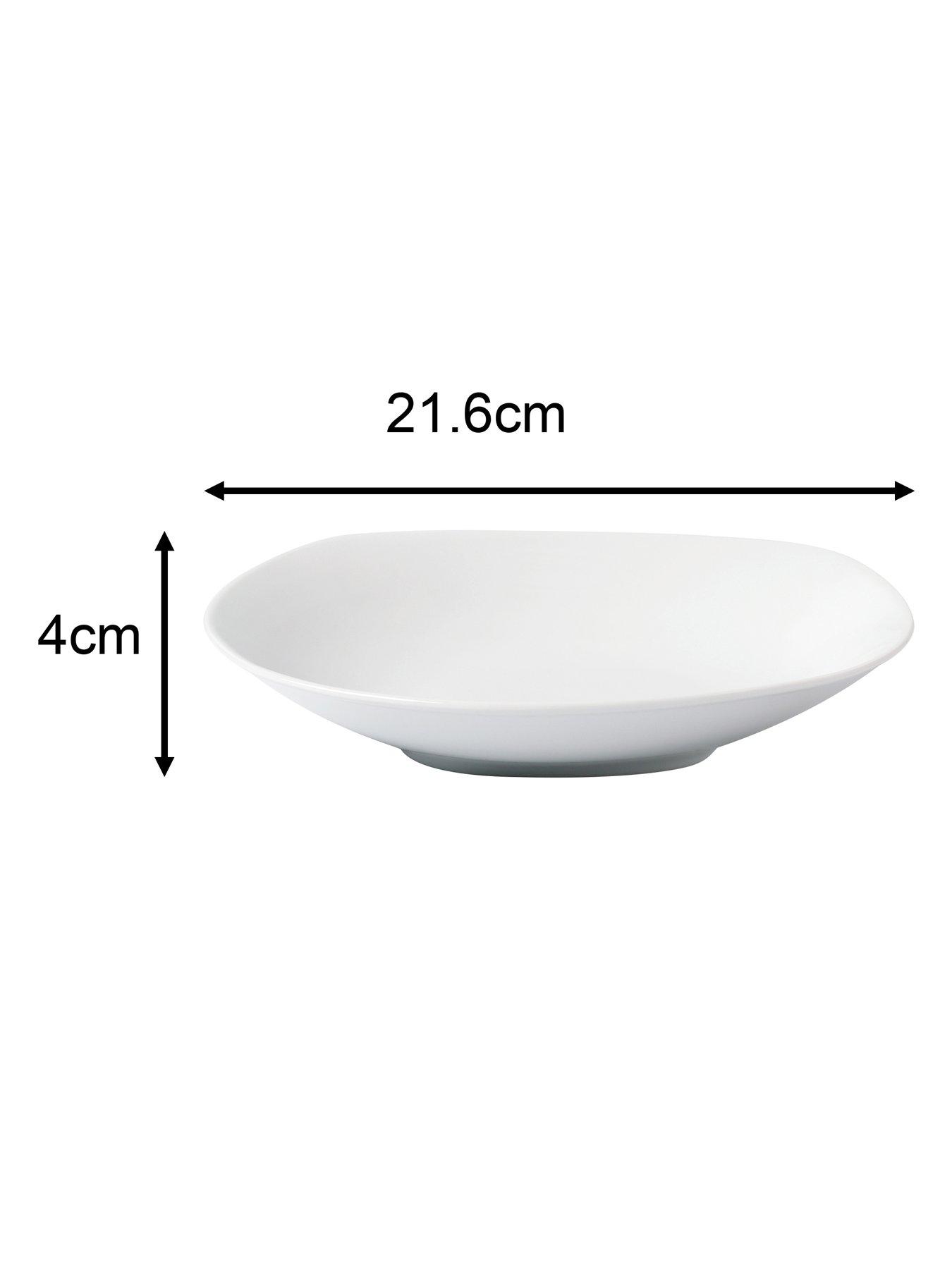 Image 6 of 7 of WATERSIDE White Square Athena 54 Piece Dinner Set