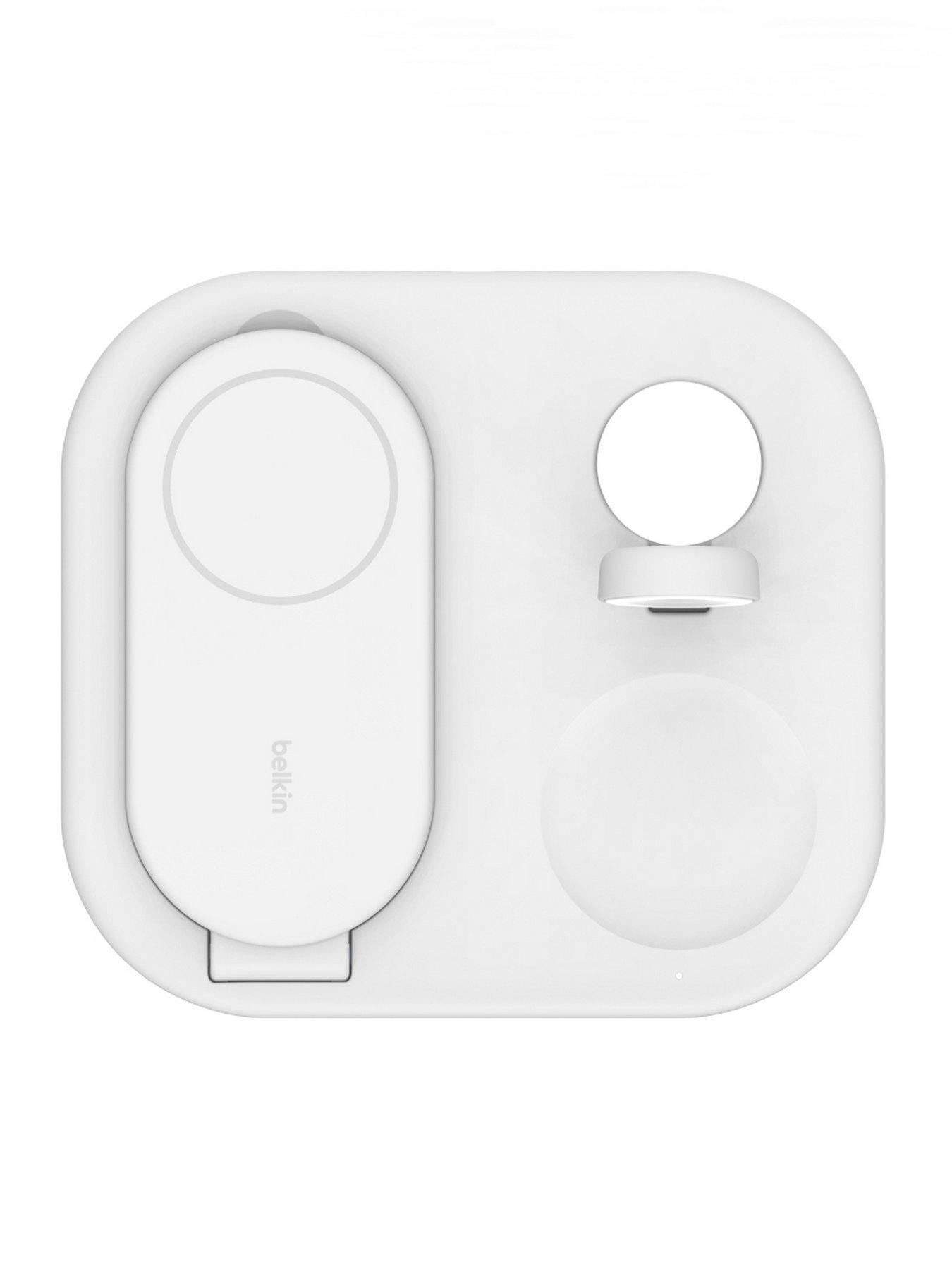 Image 5 of 7 of Belkin 3-in-1 Qi2 Charging Stand -&nbsp;White