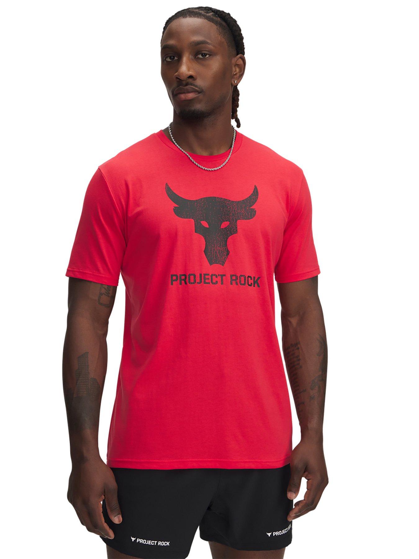 Image 1 of 2 of UNDER ARMOUR Men's Training Project Rock Brahma Bull T-Shirt - Red