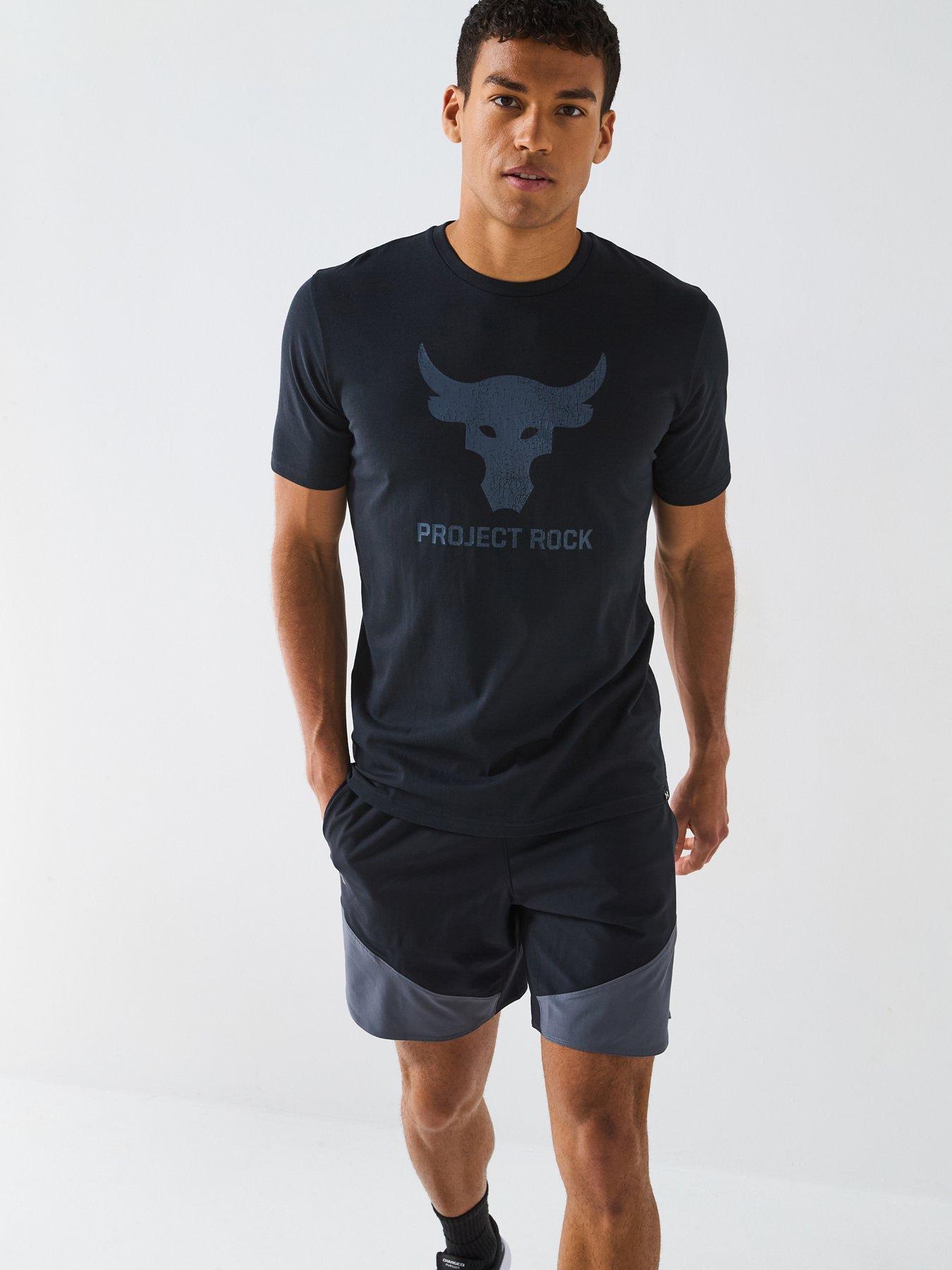 undefined Men's Training Project Rock Brahma Bull T-Shirt - Black