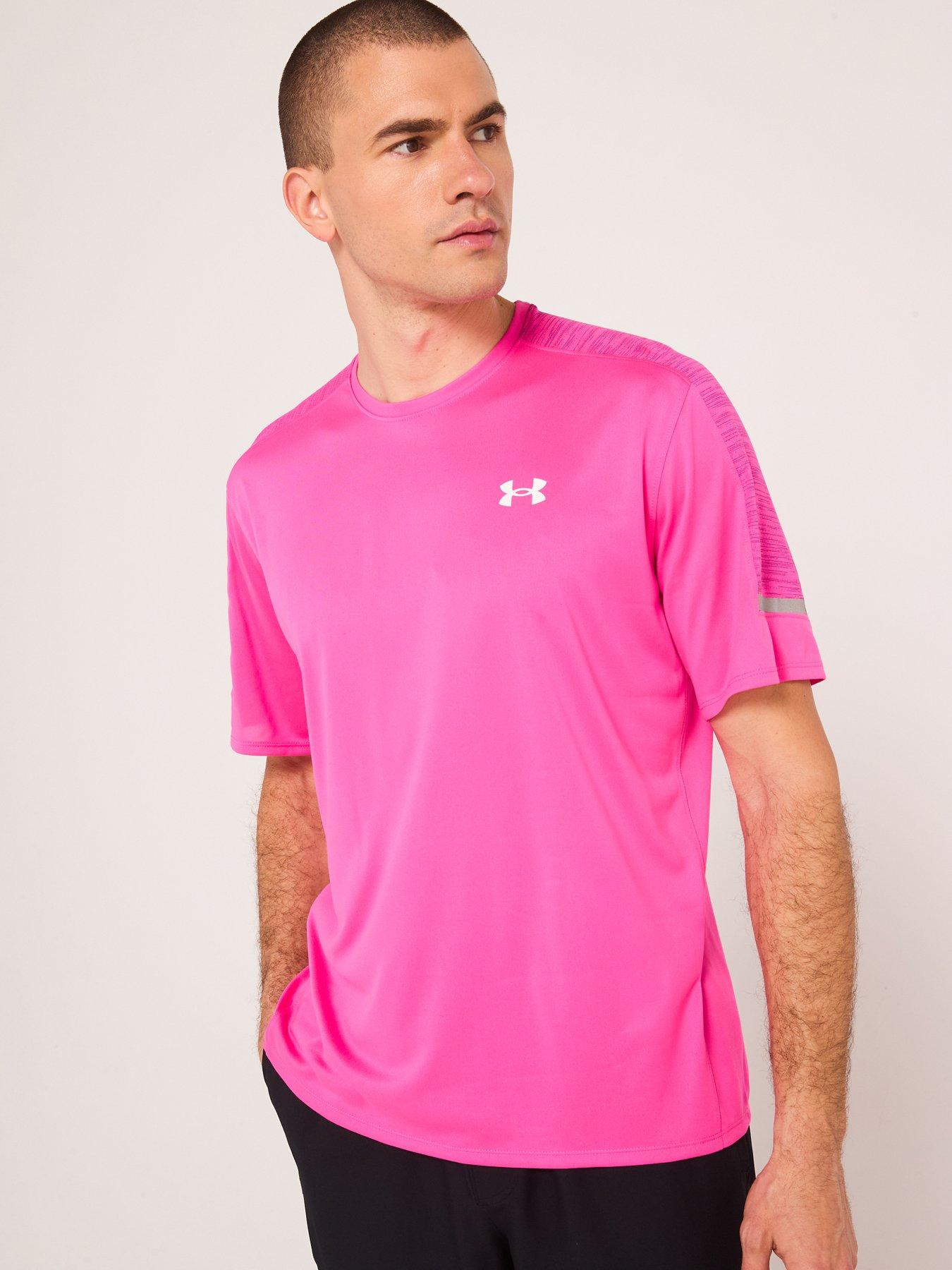 undefined Mens Training Tech Utility T-Shirt - Pink