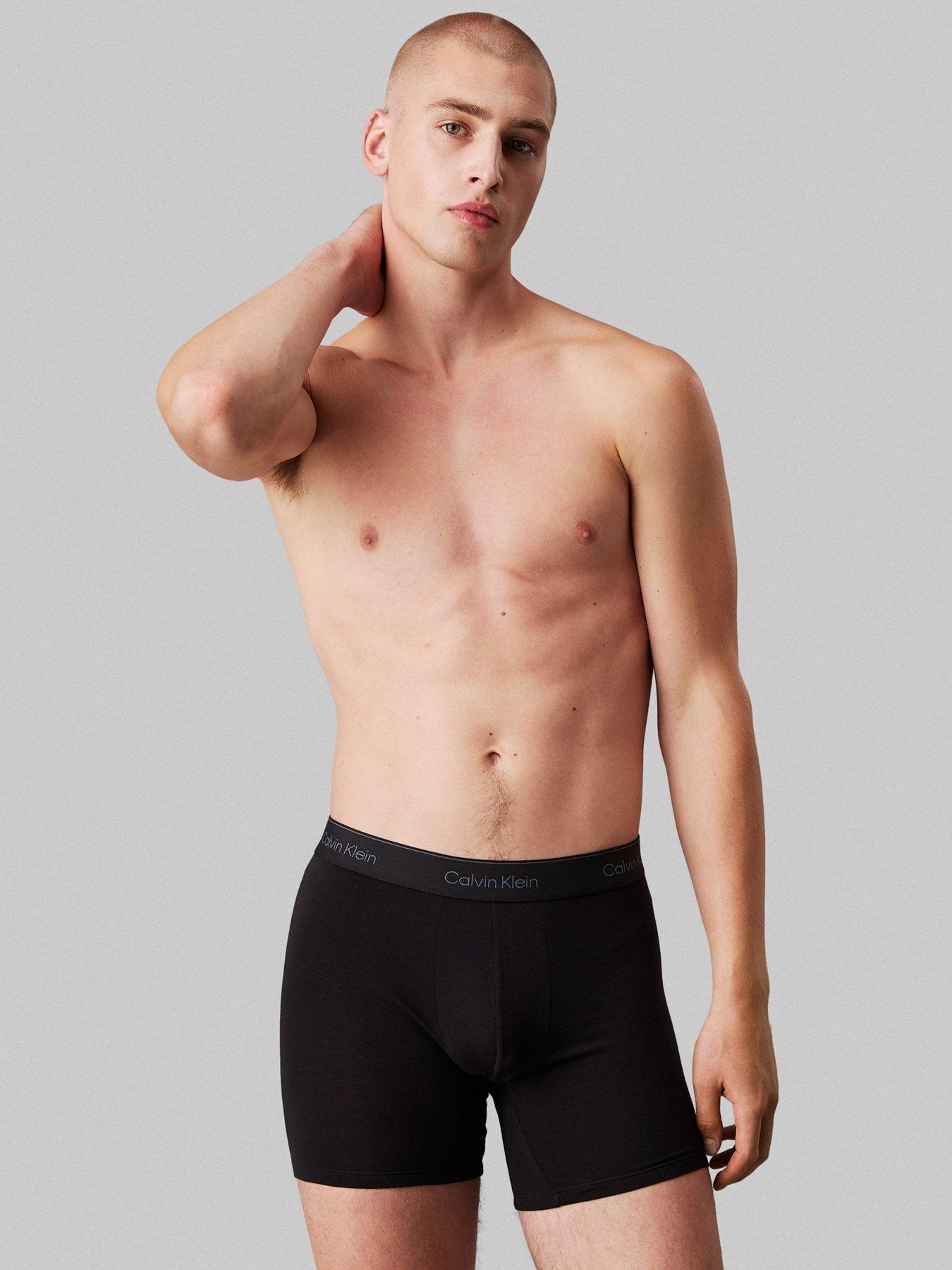 Image 4 of 4 of Calvin Klein 3 Pack of Icon Cotton Stretch Boxer Briefs - Multi