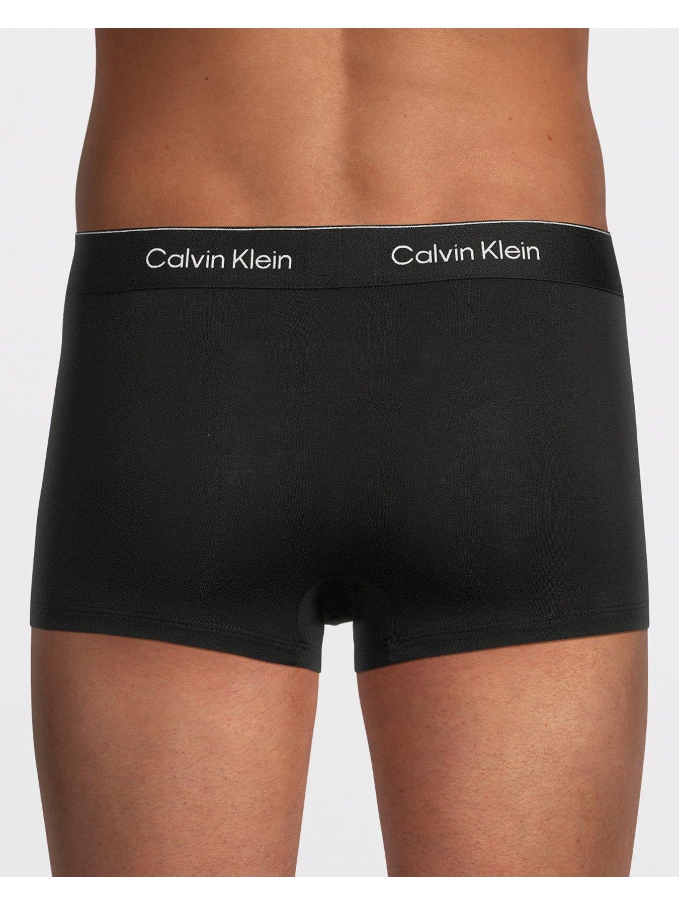 Image 3 of 3 of Calvin Klein 5 Pack of Icon Cotton Stretch Low Rise Trunks - Black