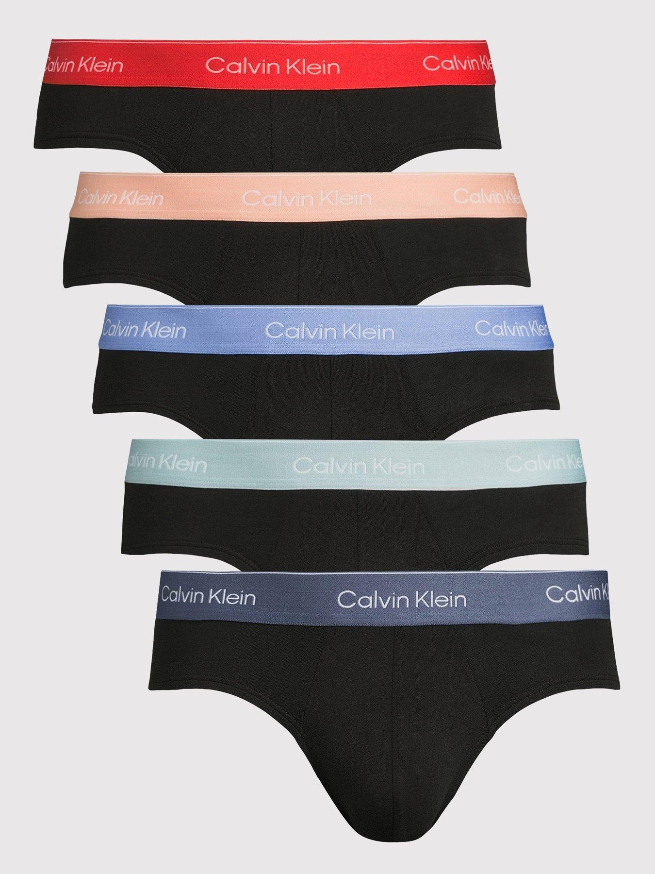 undefined Calvin Klein 5 Pack Hip Briefs - Black