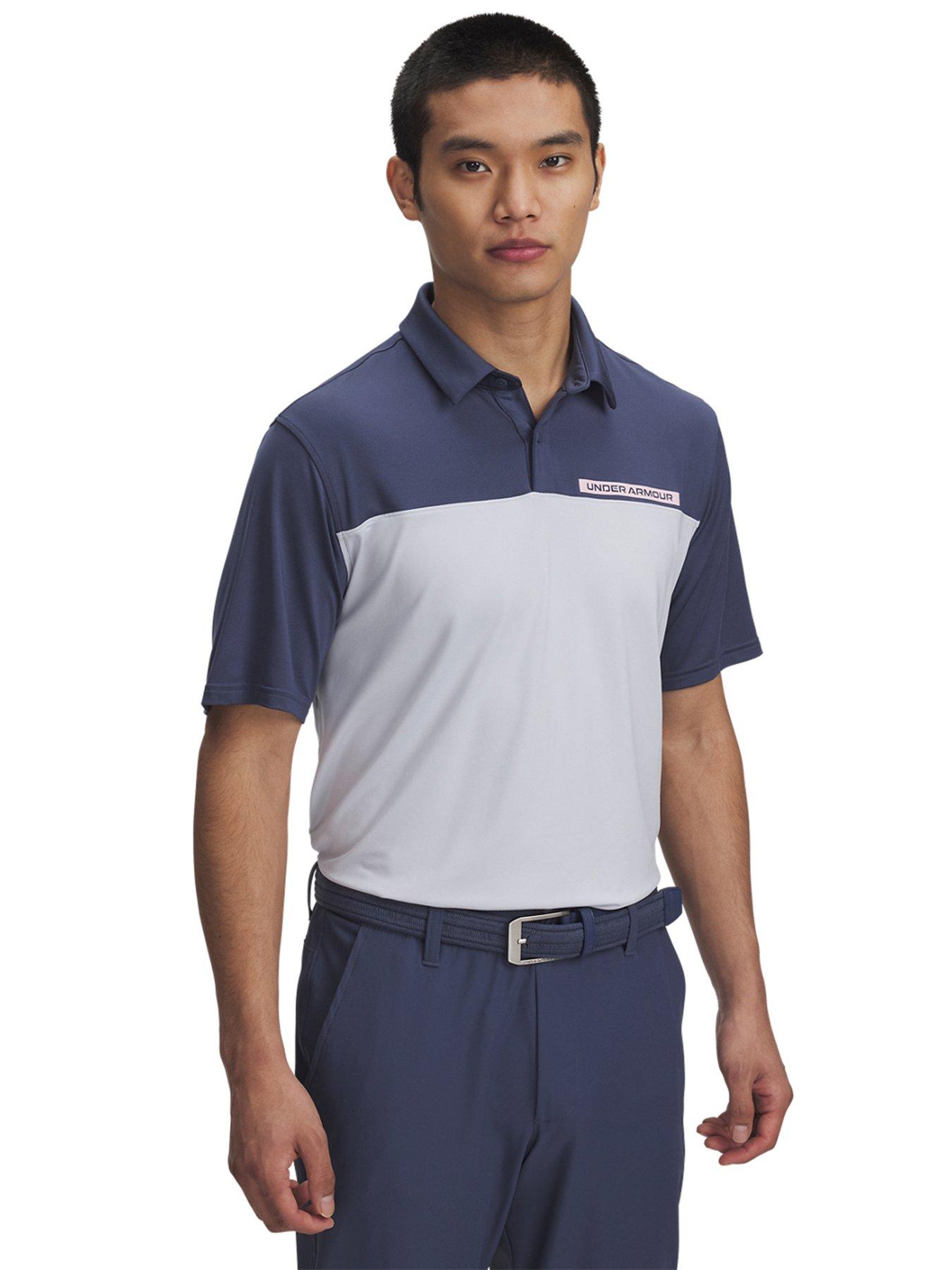 undefined Men's Golf T2G Colour Block Polo - Grey
