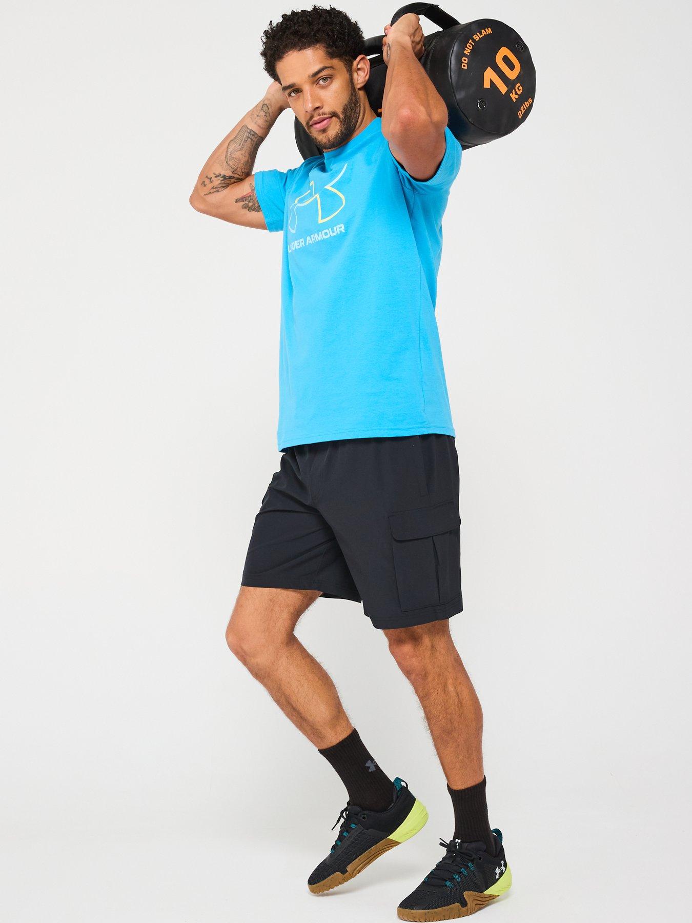Image 4 of 4 of UNDER ARMOUR Men's Training Vibe Woven Cargo Shorts - Black