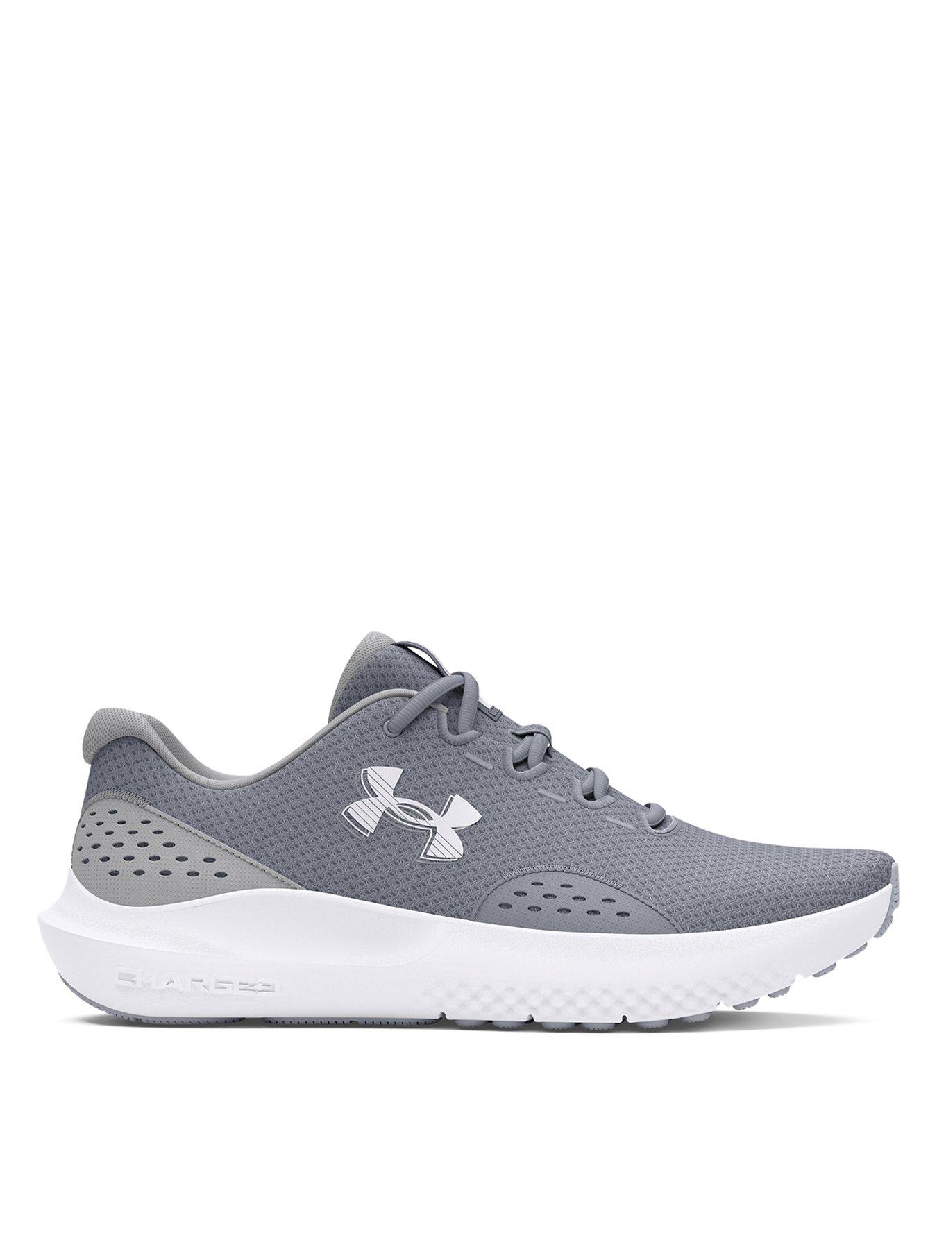 undefined Mens Running Charged Surge 4 Trainers - Grey