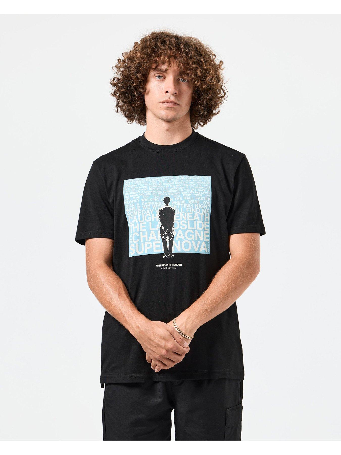 Image 2 of 6 of Weekend Offender Supernova Music Graphic T-Shirt - Black
