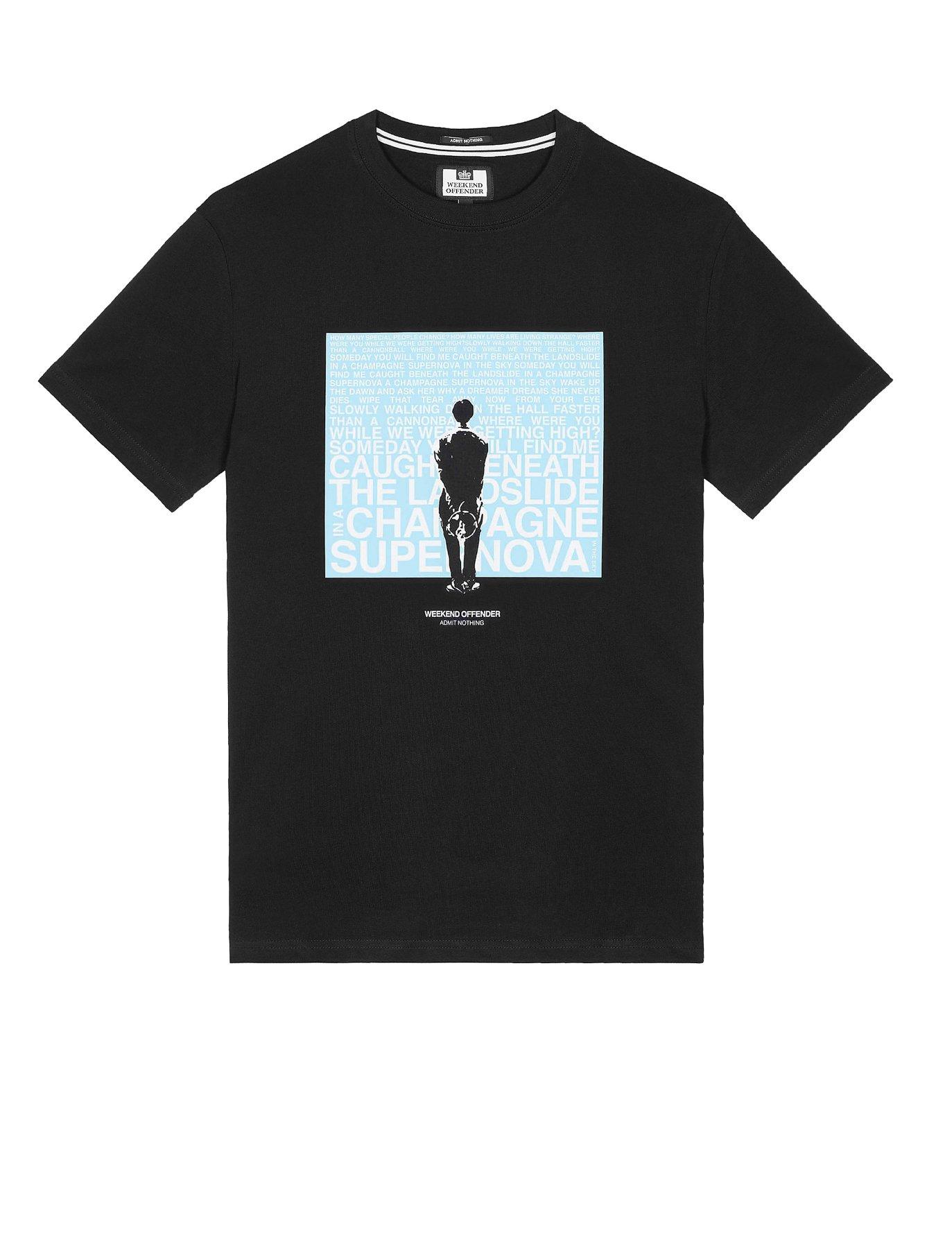 Image 4 of 6 of Weekend Offender Supernova Music Graphic T-Shirt - Black