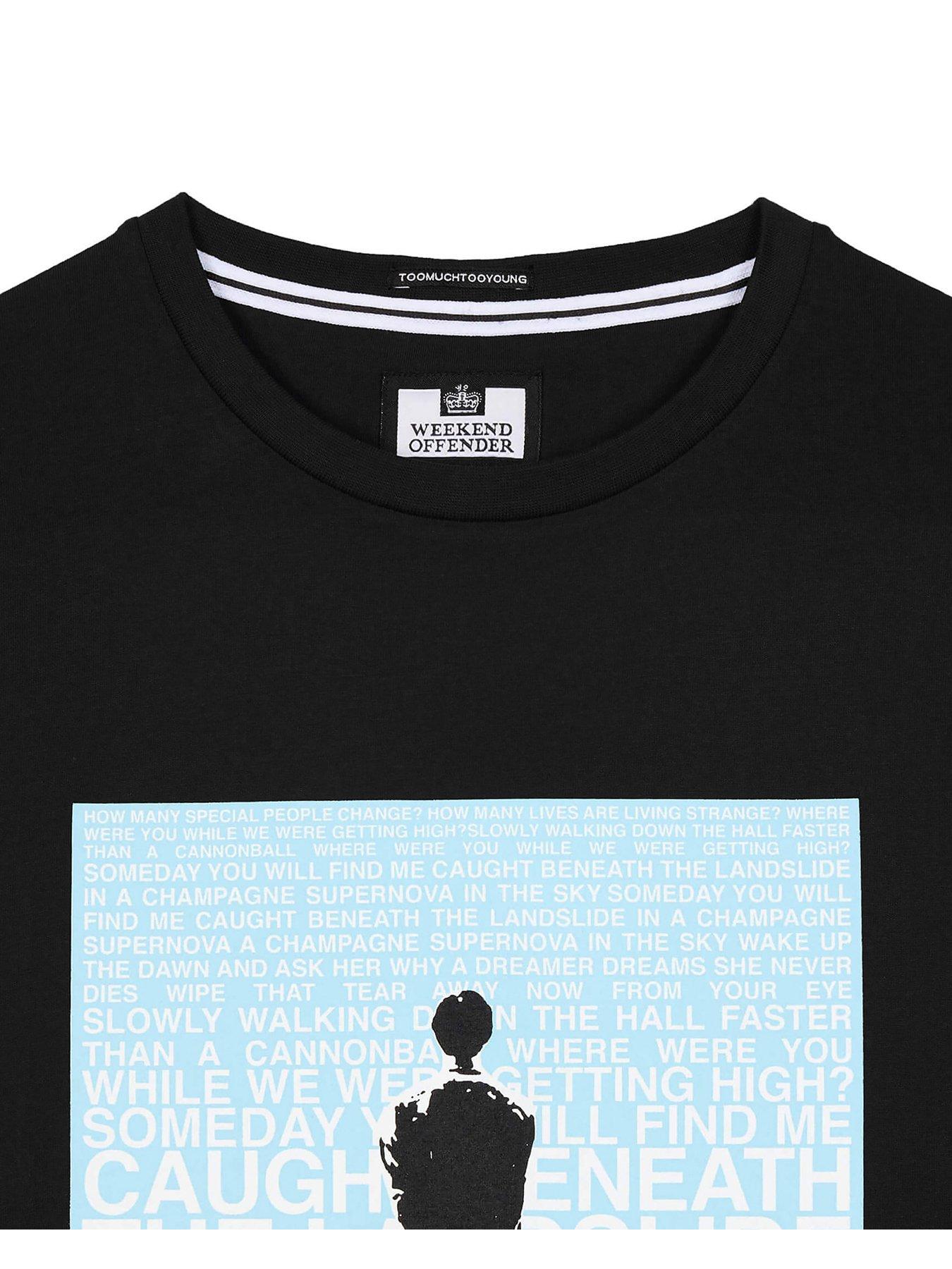 Image 5 of 6 of Weekend Offender Supernova Music Graphic T-Shirt - Black