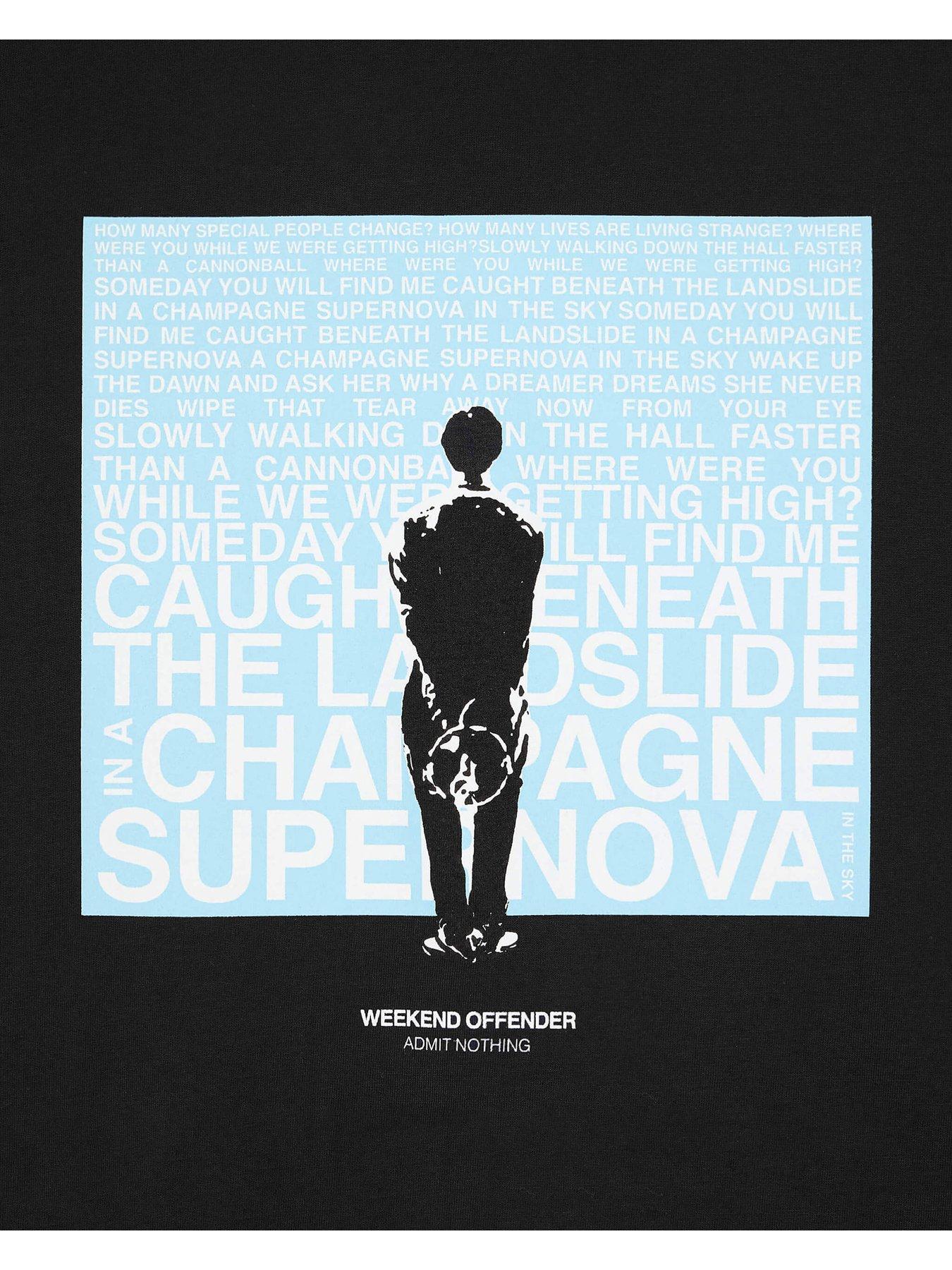 Image 6 of 6 of Weekend Offender Supernova Music Graphic T-Shirt - Black