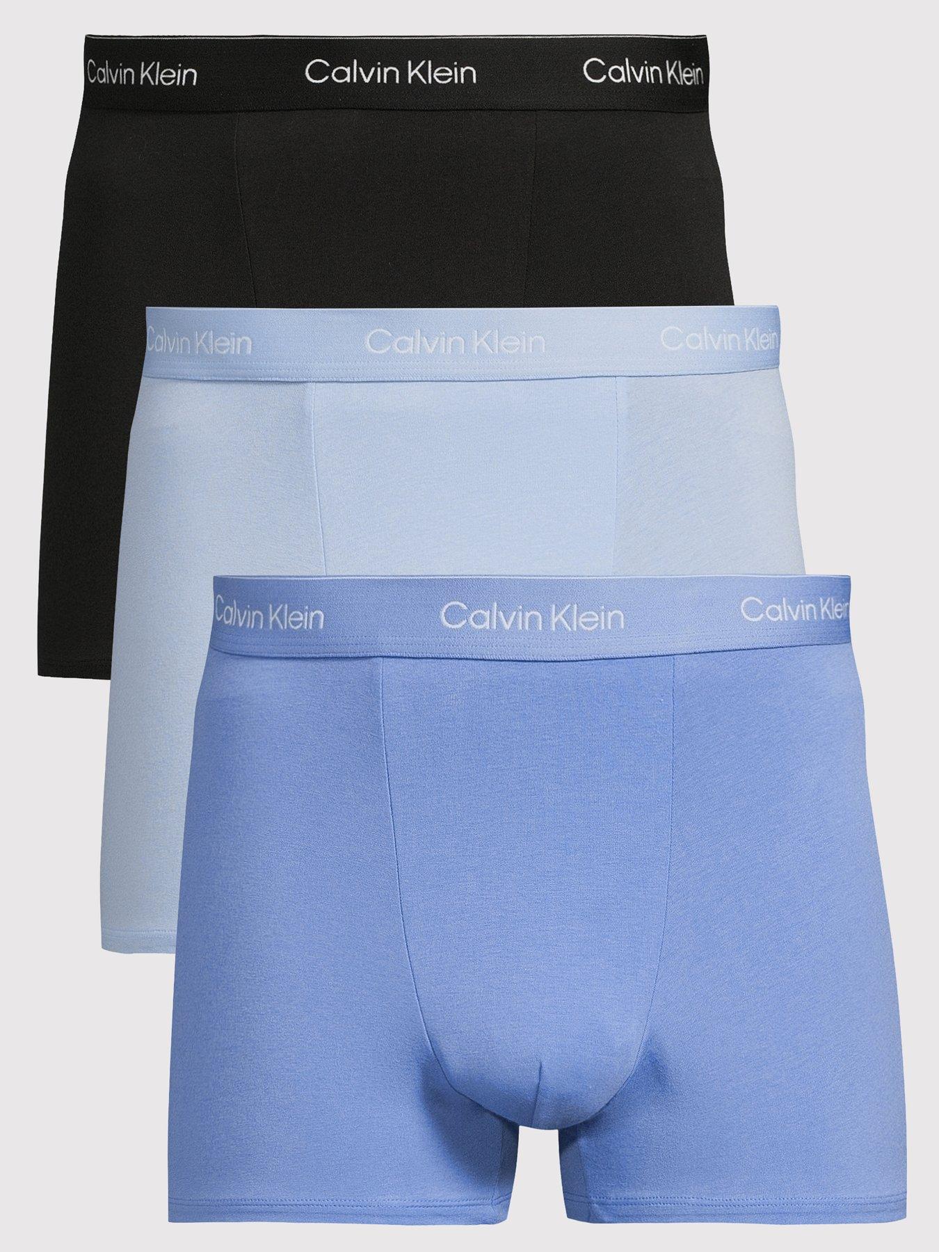 undefined Icon Cotton Stretch 3 Pack Relaxed Trunks - Assorted