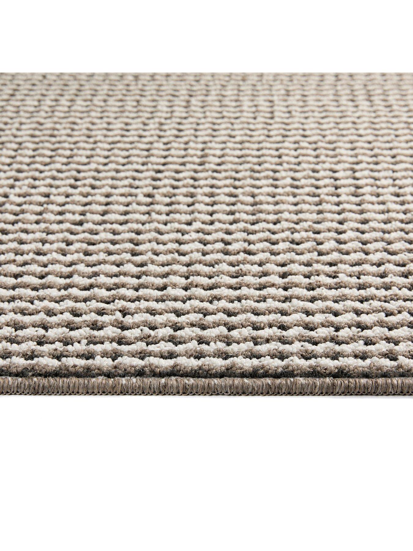 Image 3 of 4 of The Very Collection Twist Stripe, Stain Resistant, Anti Slip Doormat - Beige