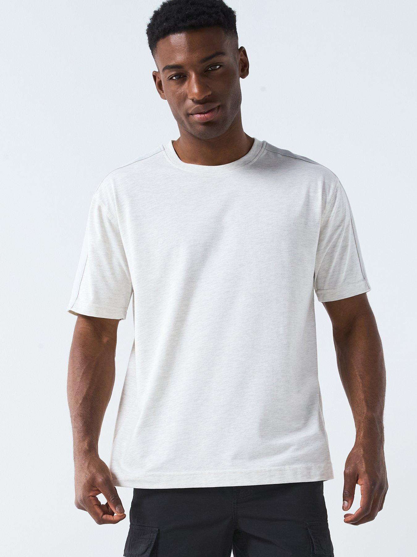 undefined CK Linear T-Shirt - Light Grey