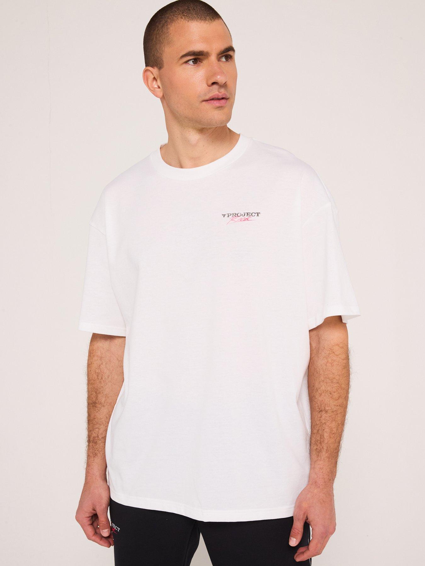 undefined Mens Training Project Rock Heavyweight T-Shirt - White