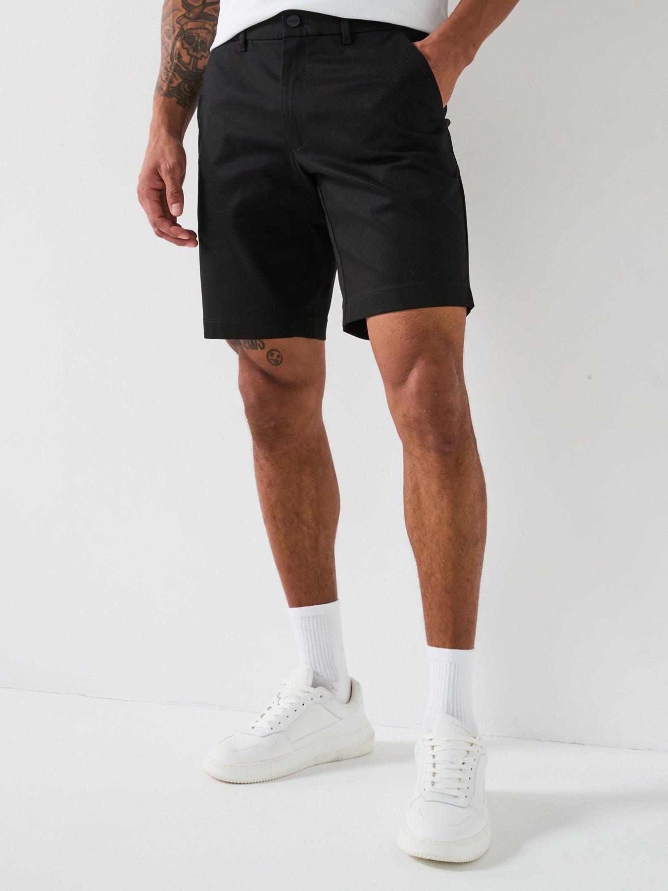 undefined Satin Stretch Slim Short - Black