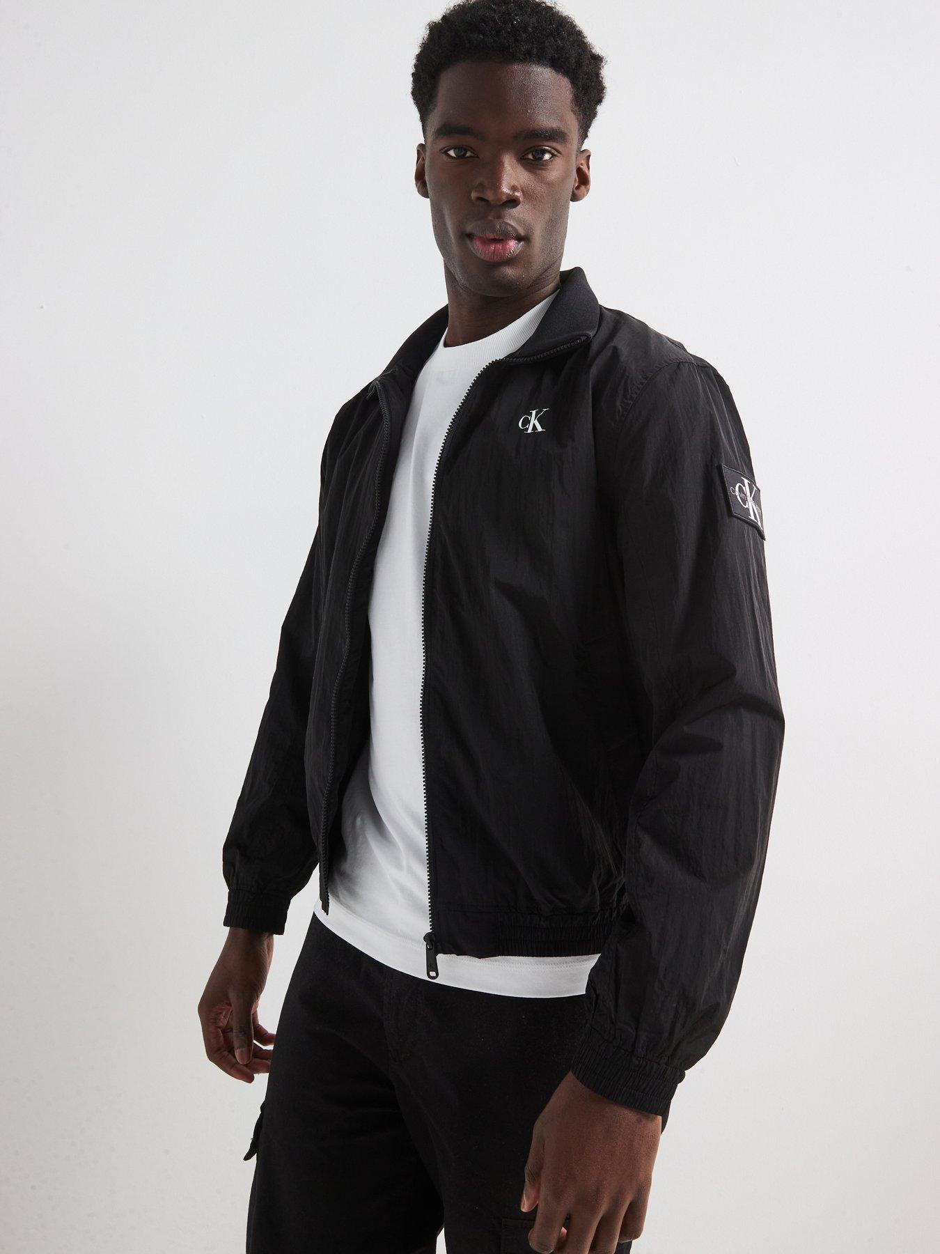 undefined Unpadded Harrington Jacket - Black