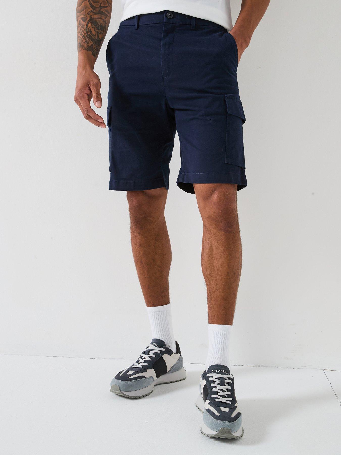 undefined Modern Twill Cargo Shorts - Dark Blue