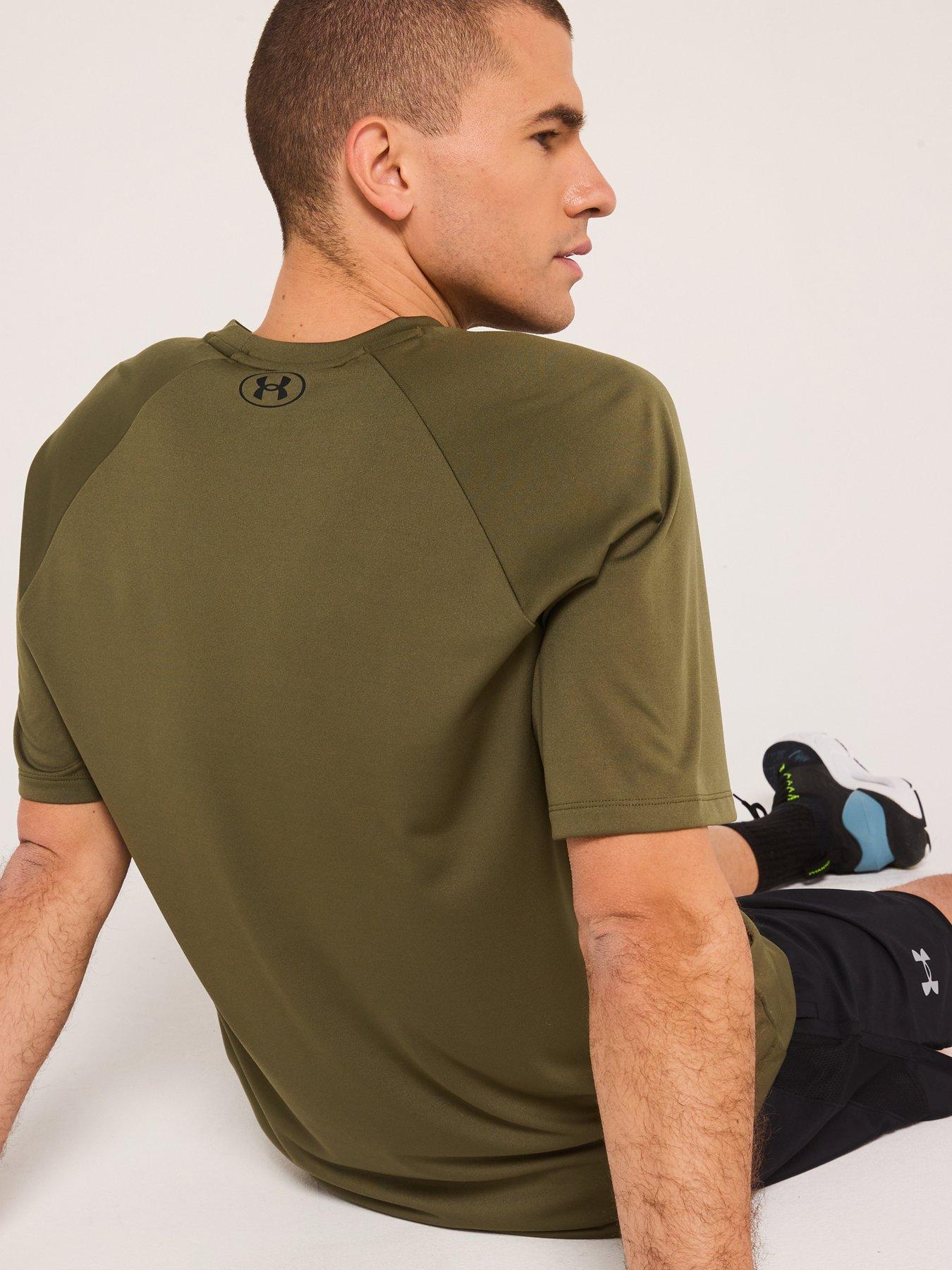 Image 5 of 6 of UNDER ARMOUR Men's Training Tech Print Fill T-Shirt - Green