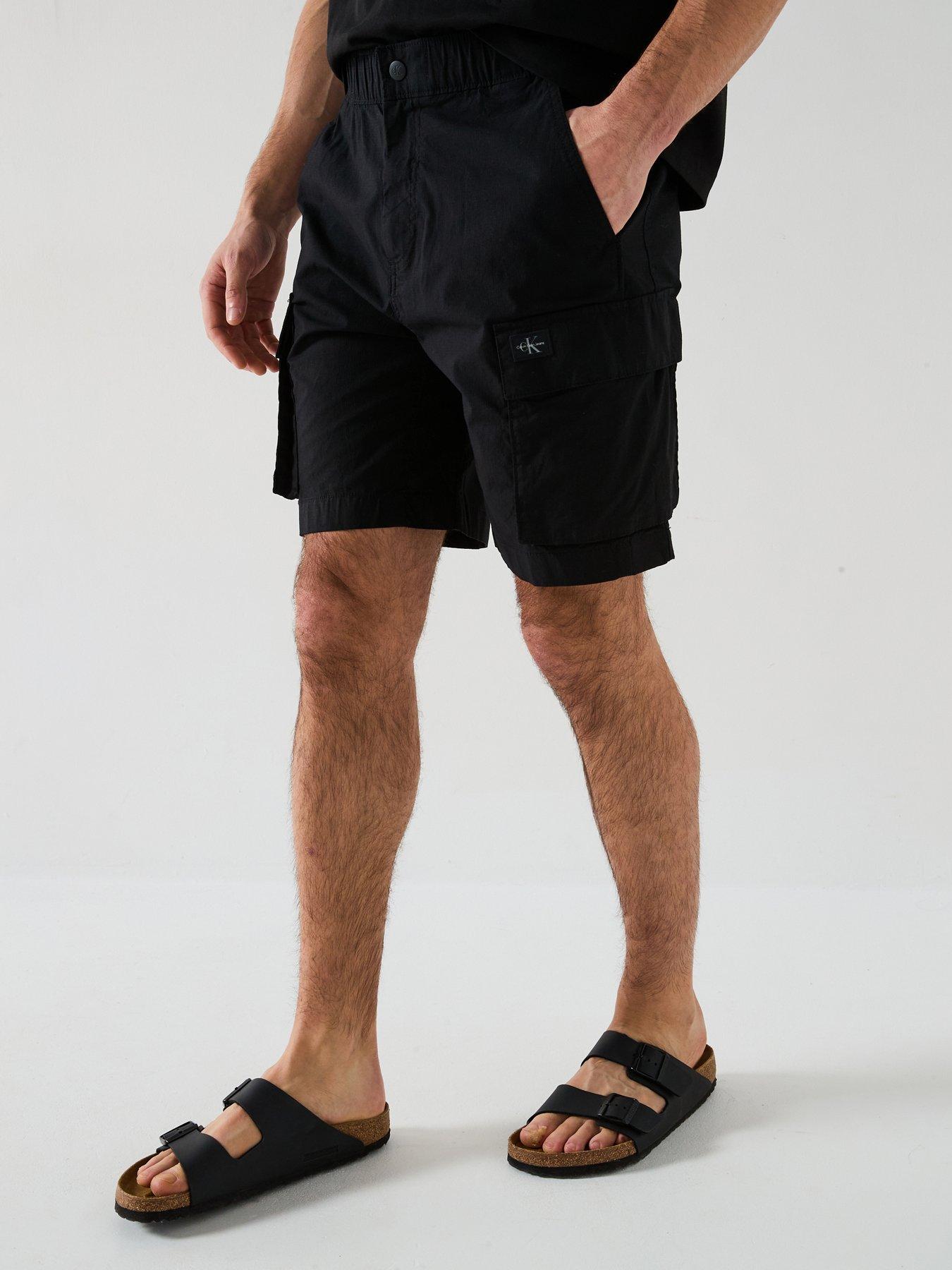 undefined Washed Cargo Short Cargo Shorts - Black