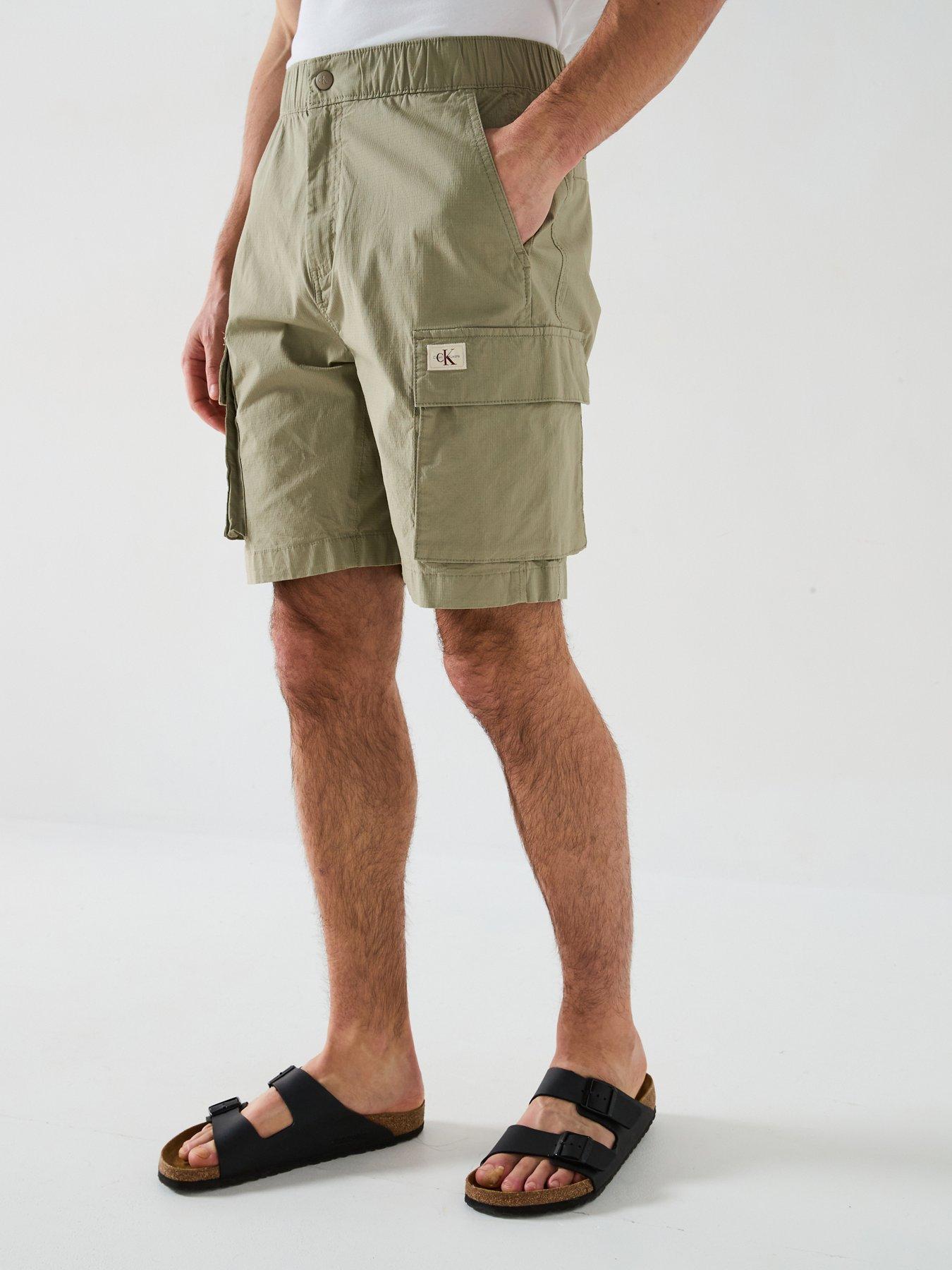 undefined Washed Cargo Short Cargo Shorts - Beige