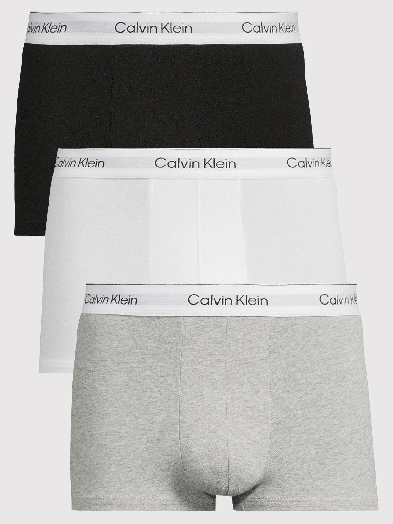 undefined Calvin Klein ICON Cotton Stretch 3 Pack Low Rise Trunks - Assorted