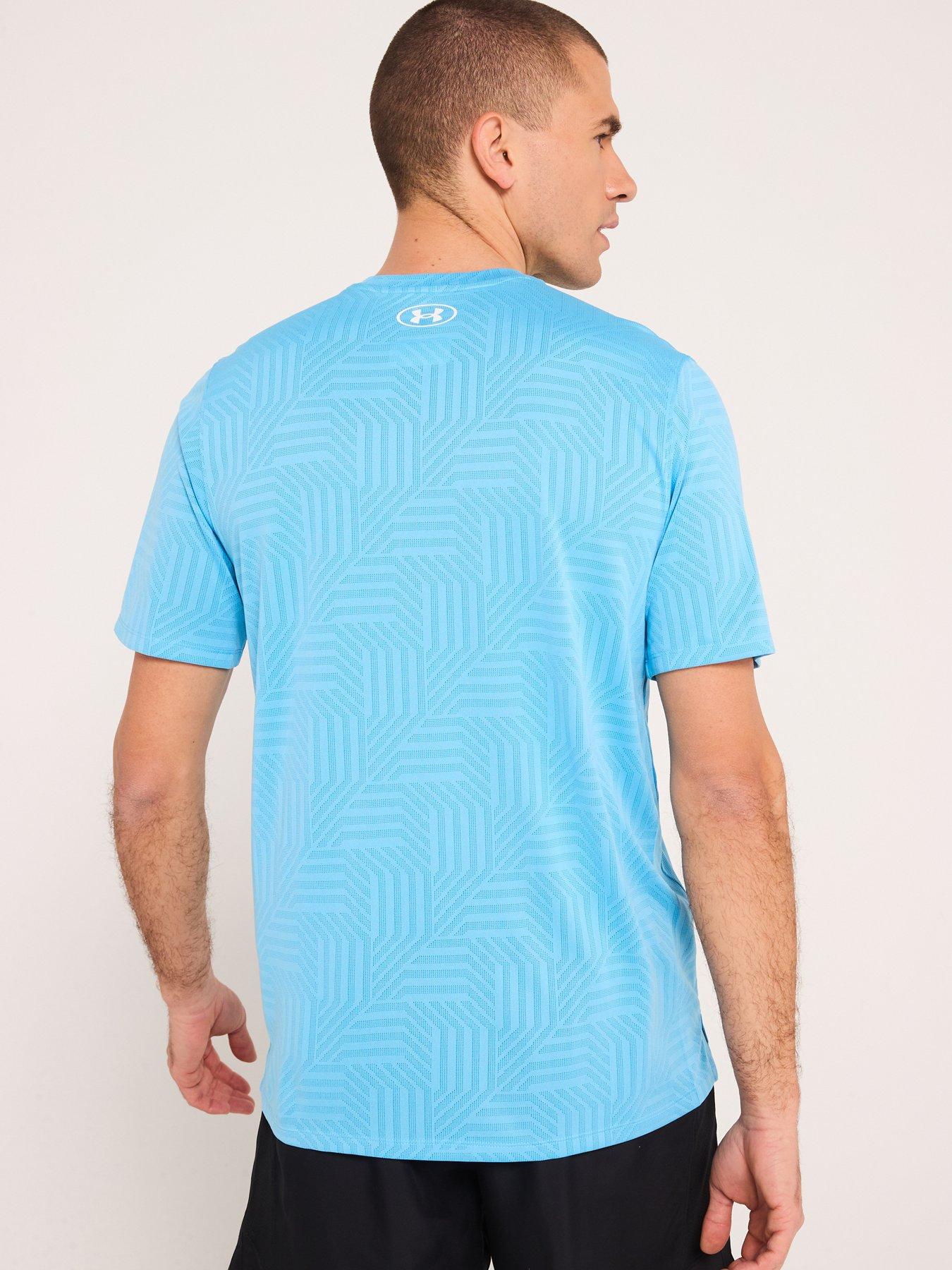 Image 2 of 5 of UNDER ARMOUR Mens Training Tech Vent Geotessa T-Shirt - Blue