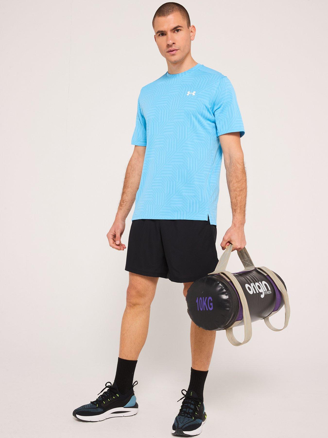 Image 3 of 5 of UNDER ARMOUR Mens Training Tech Vent Geotessa T-Shirt - Blue