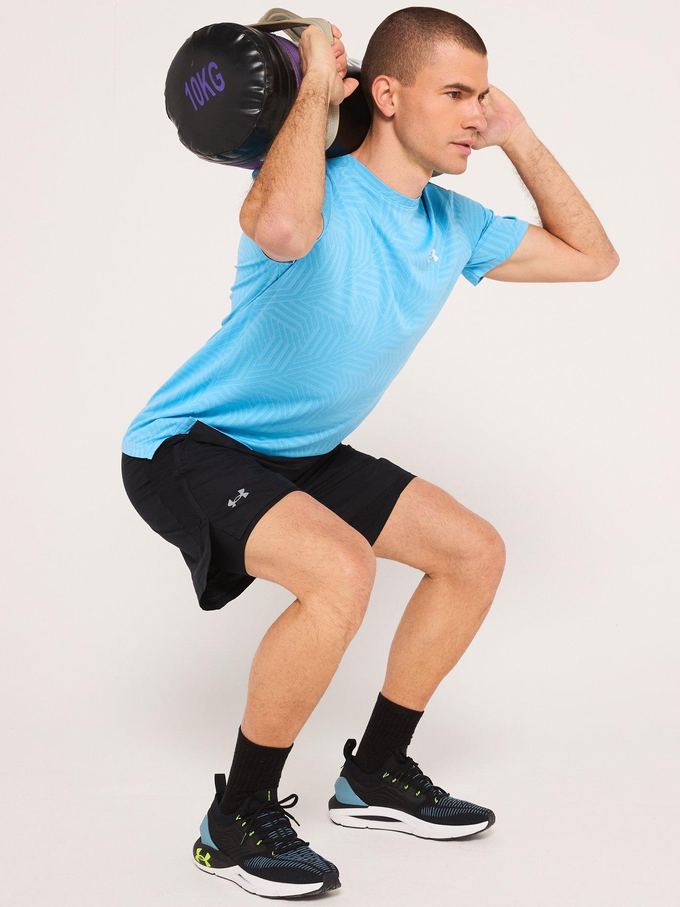 Image 4 of 5 of UNDER ARMOUR Mens Training Tech Vent Geotessa T-Shirt - Blue