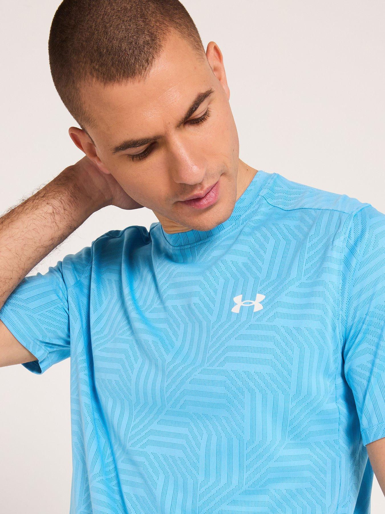 Image 5 of 5 of UNDER ARMOUR Mens Training Tech Vent Geotessa T-Shirt - Blue