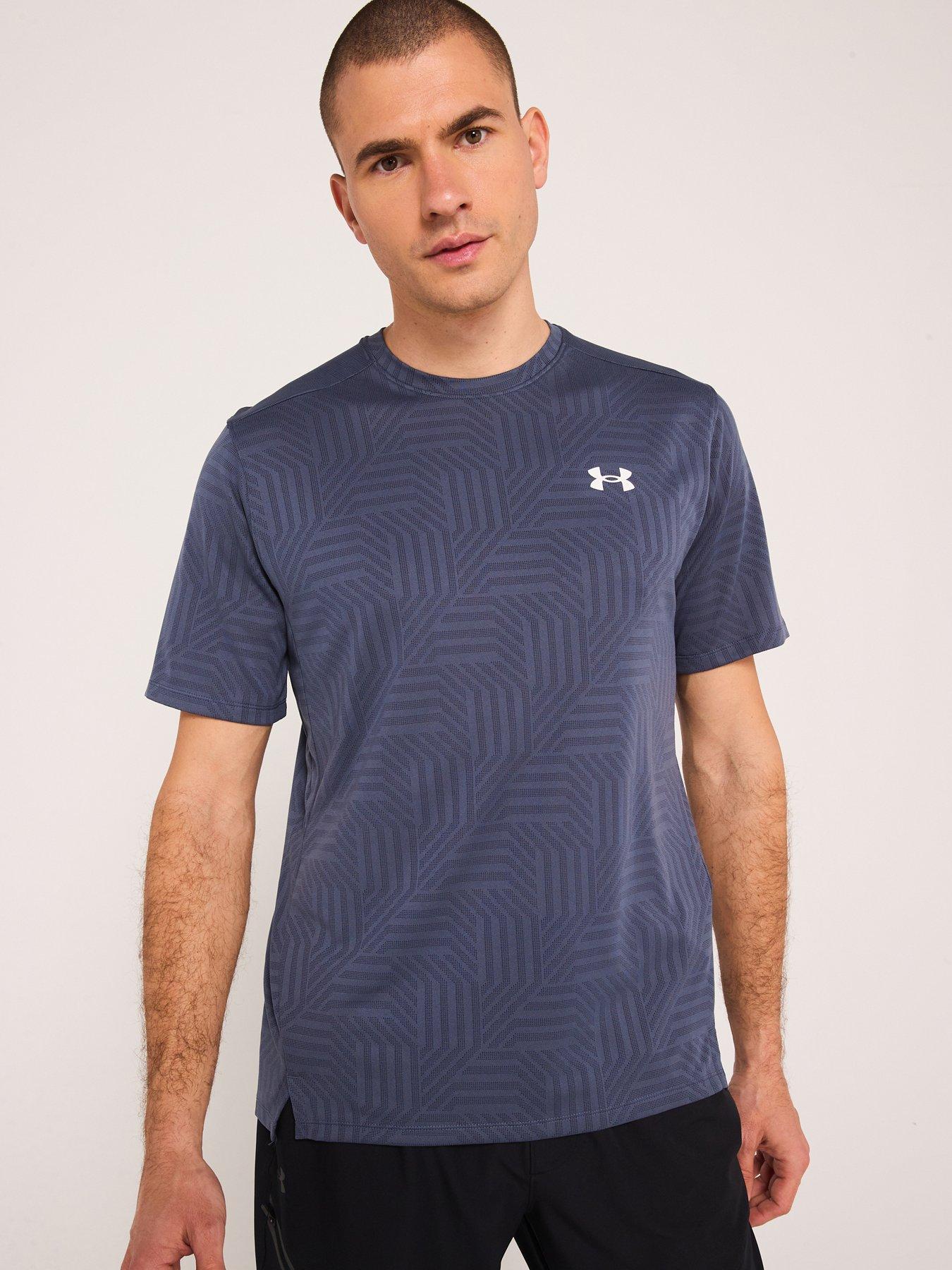 undefined Mens Training Tech Vent Geotessa T-Shirt - Grey