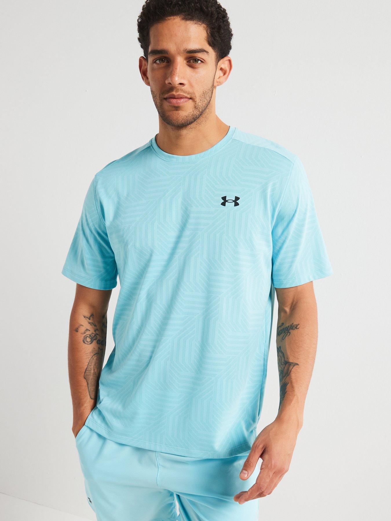 undefined Mens Training Tech Vent Geotessa T-Shirt - Blue