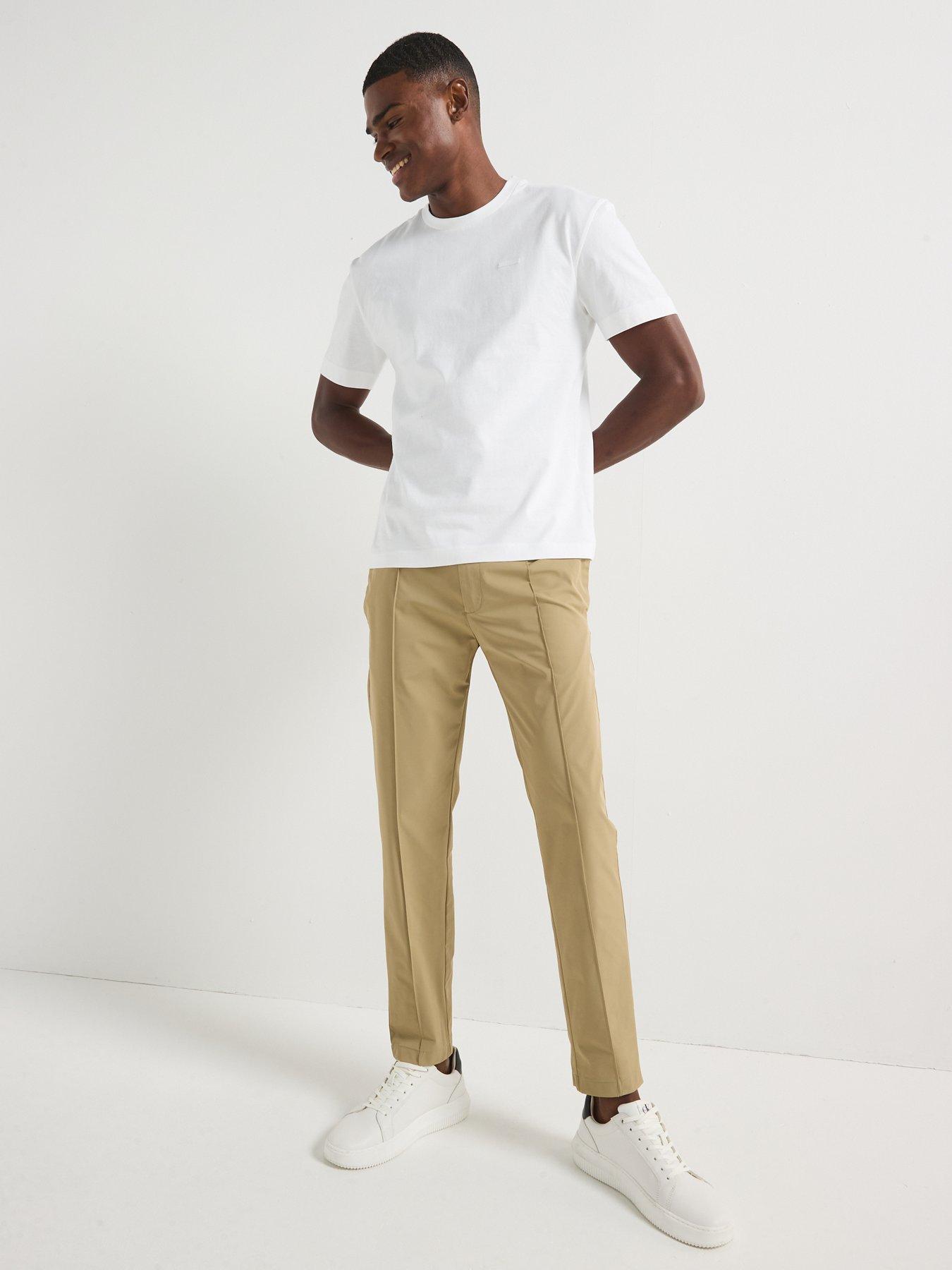 Image 3 of 6 of Calvin Klein Cotton Comfort Fit T-Shirt - White