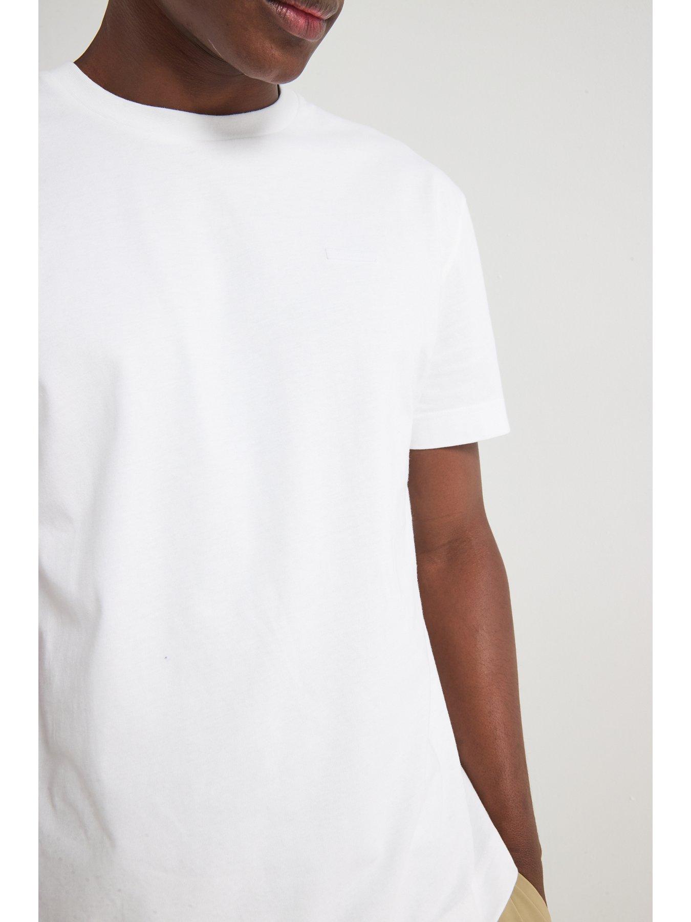 Image 6 of 6 of Calvin Klein Cotton Comfort Fit T-Shirt - White