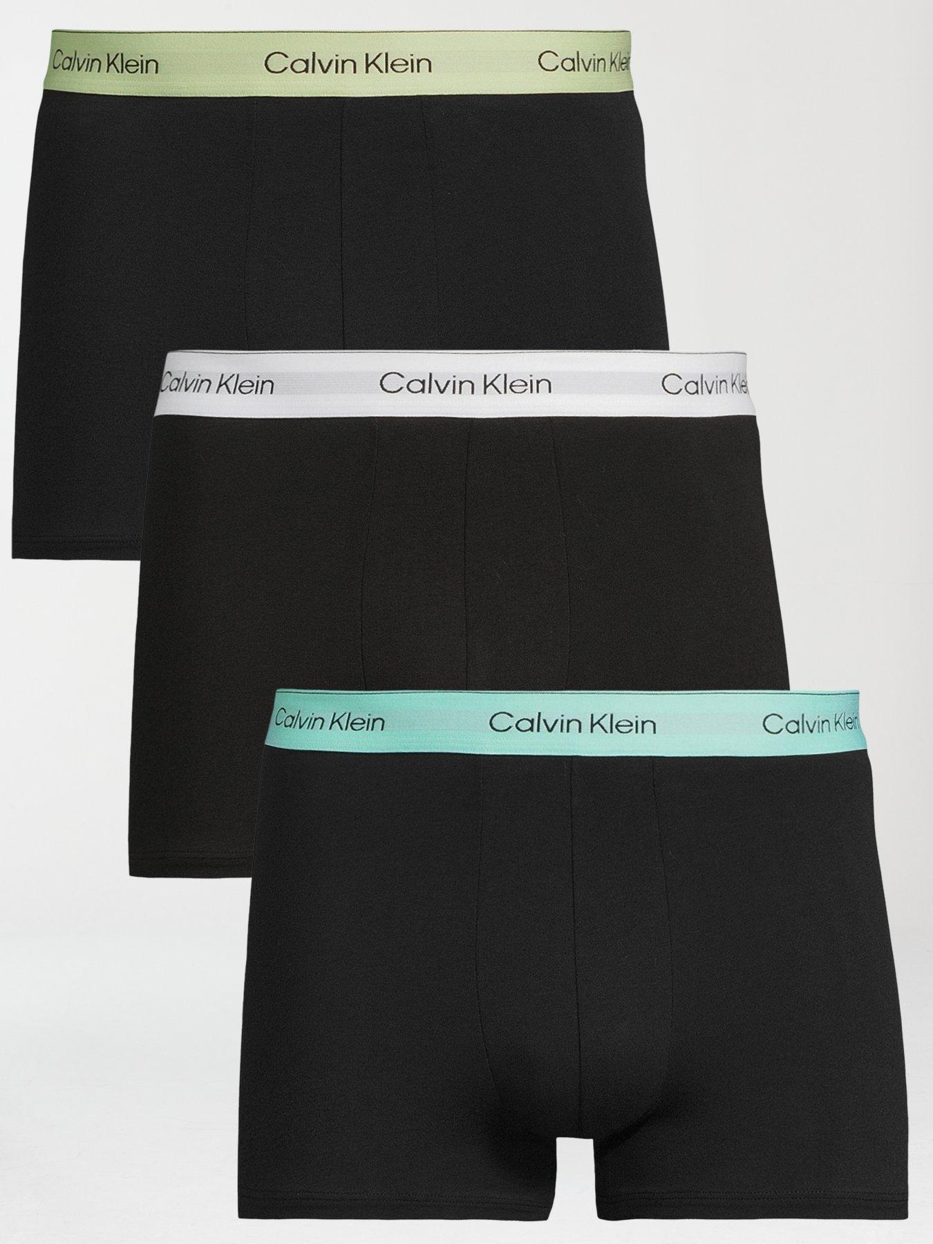 undefined ICON Cotton Stretch 3 Pack Contour Trunks - Black