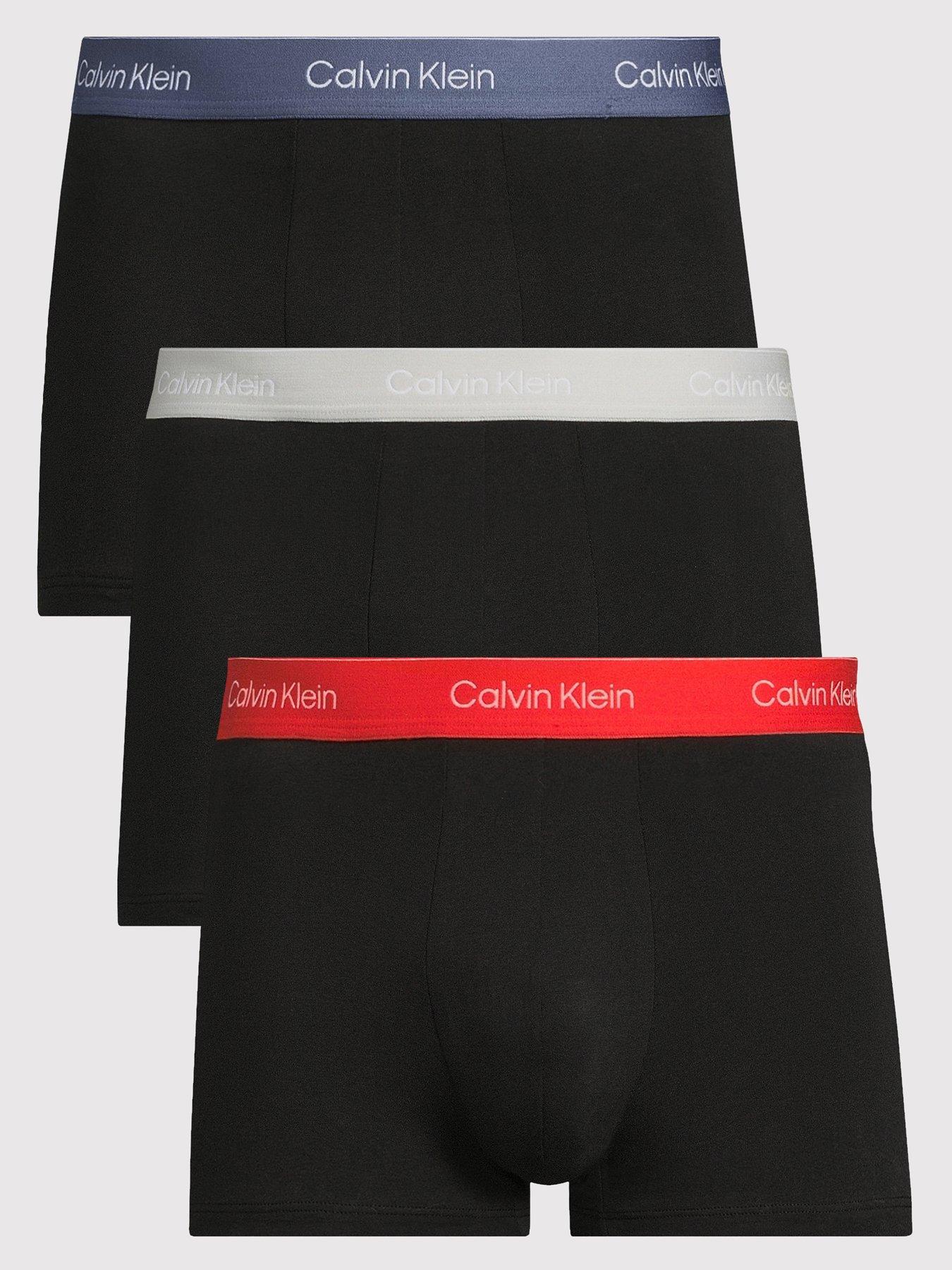 undefined Icon Cotton Stretch 3 Pack Boxer Trunks - Assorted