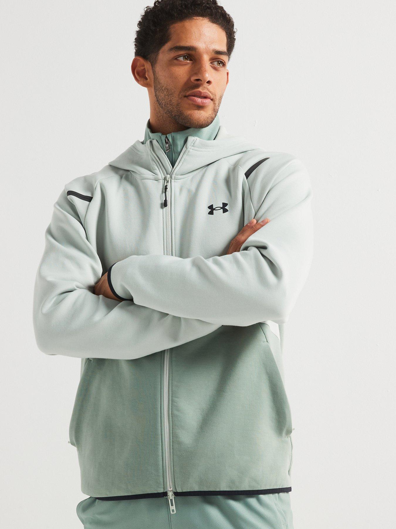 undefined Mens Training Unstoppable Fleece Full Zip Hoodie - Green