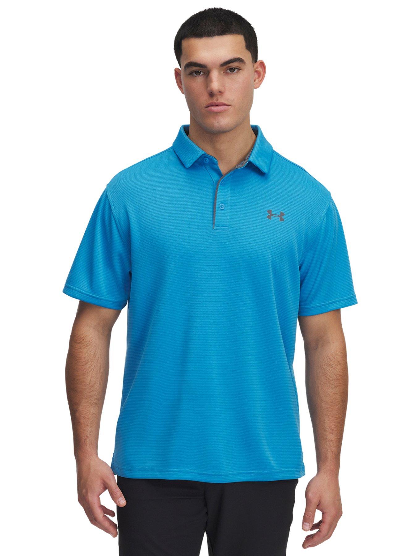 undefined Mens Golf Tech Polo - Blue