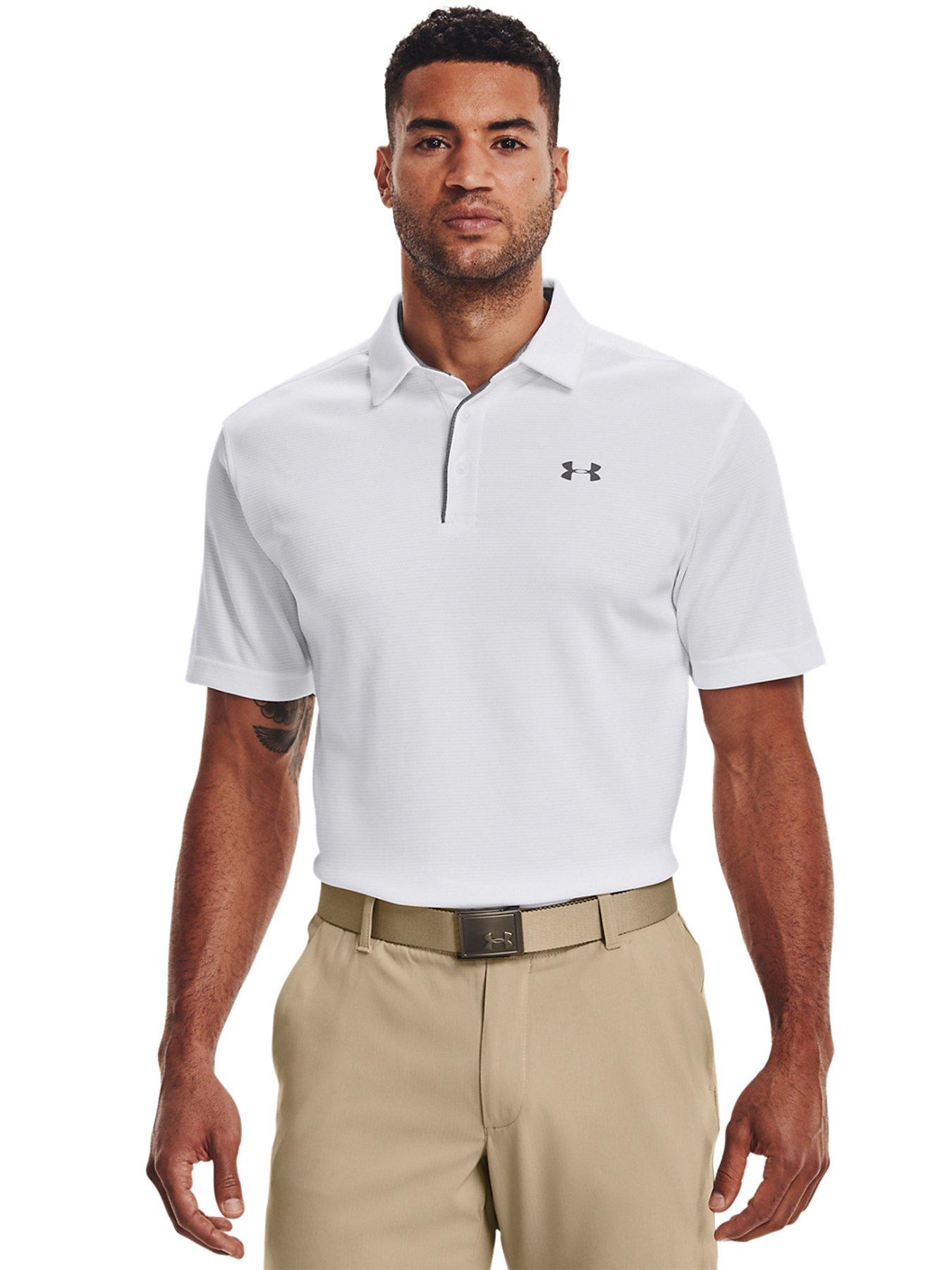 undefined Mens Golf Tech Polo - White