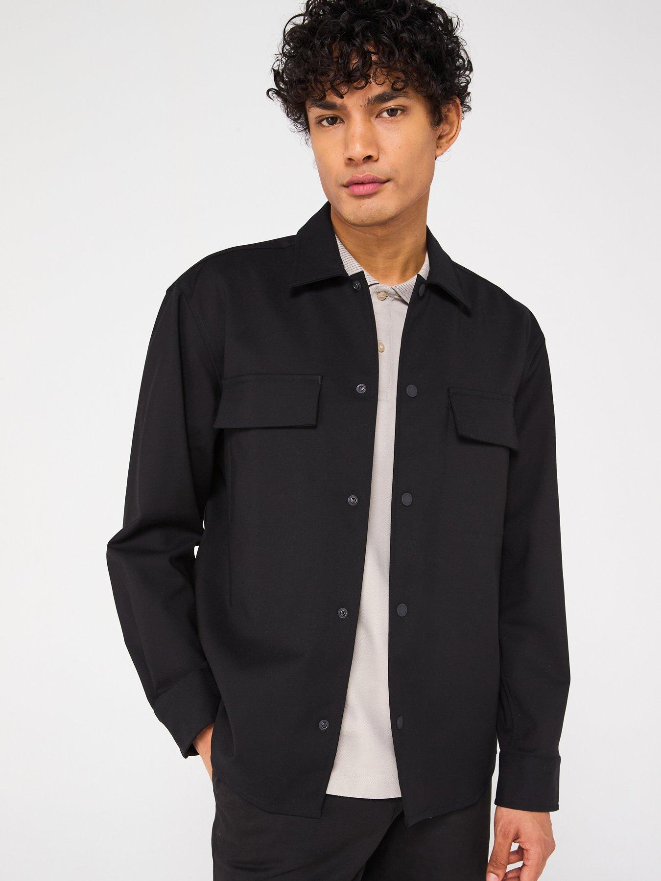 undefined Double Pocket Overshirt - Black