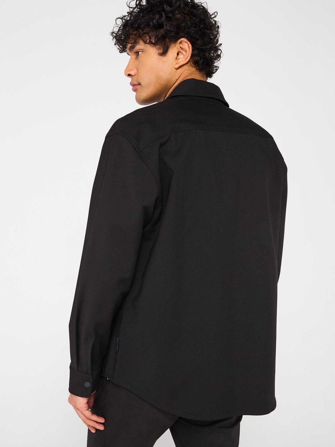 Image 2 of 5 of Calvin Klein Double Pocket Overshirt - Black
