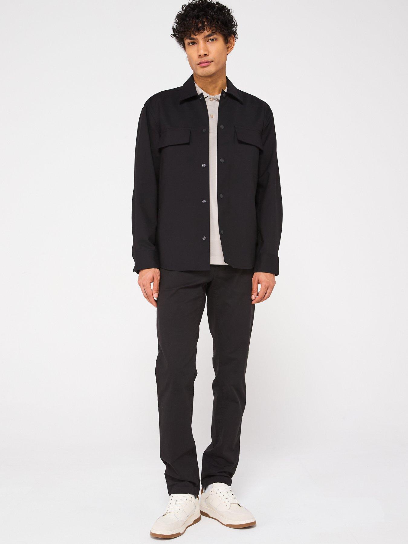 Image 5 of 5 of Calvin Klein Double Pocket Overshirt - Black