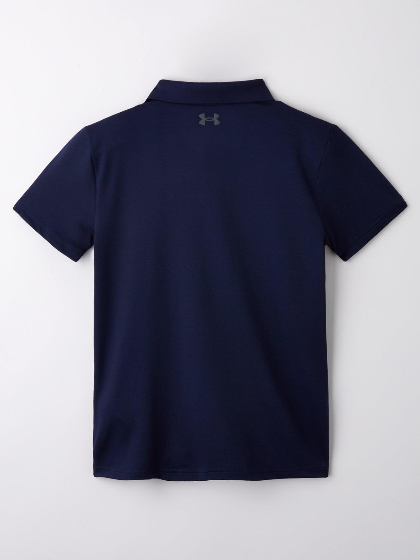 UNDER ARMOUR Junior Boys Golf Matchplay Polo Shirt Navy Very
