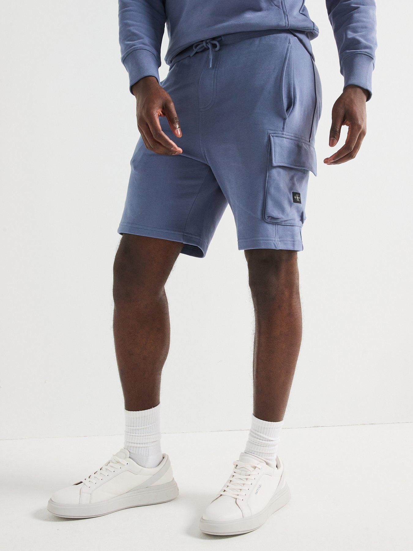 undefined Woven Label Short Sweat Shorts - Dark Grey